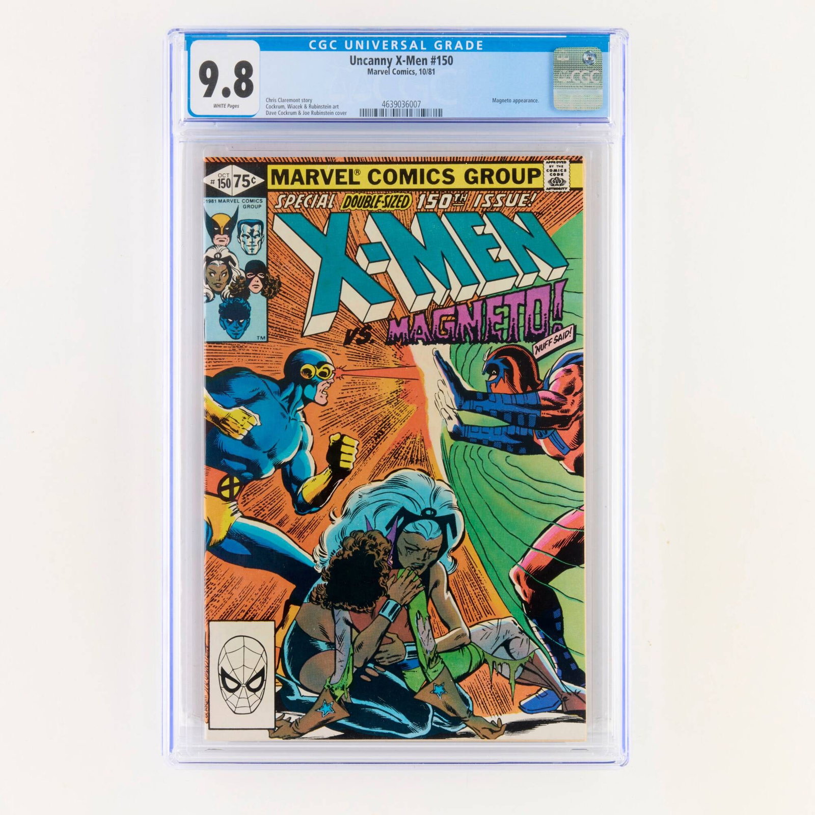Marvel Comics Uncanny X-Men #150 CGC 9.8 (1 of 2)