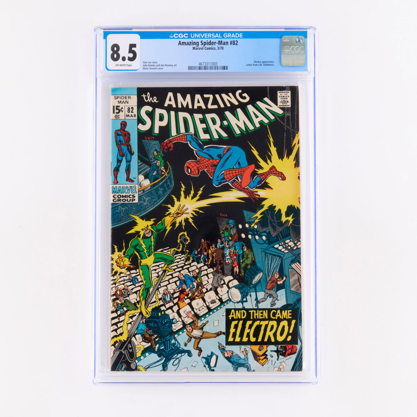 Marvel Comics Amazing Spider-Man #82 CGC 8.5 (1 of 2)