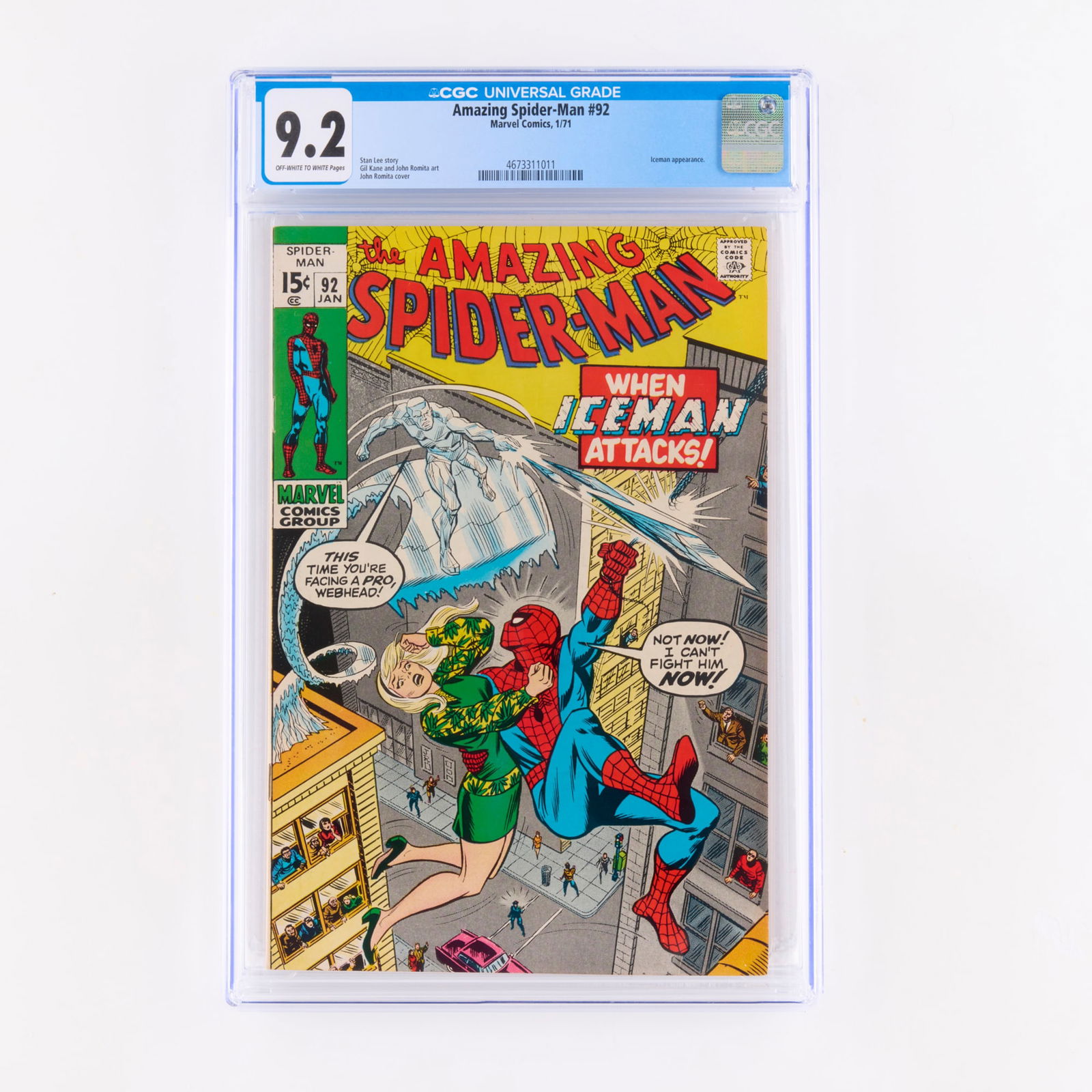 Marvel Comics Amazing Spider-Man #92 CGC 9.2 (1 of 2)