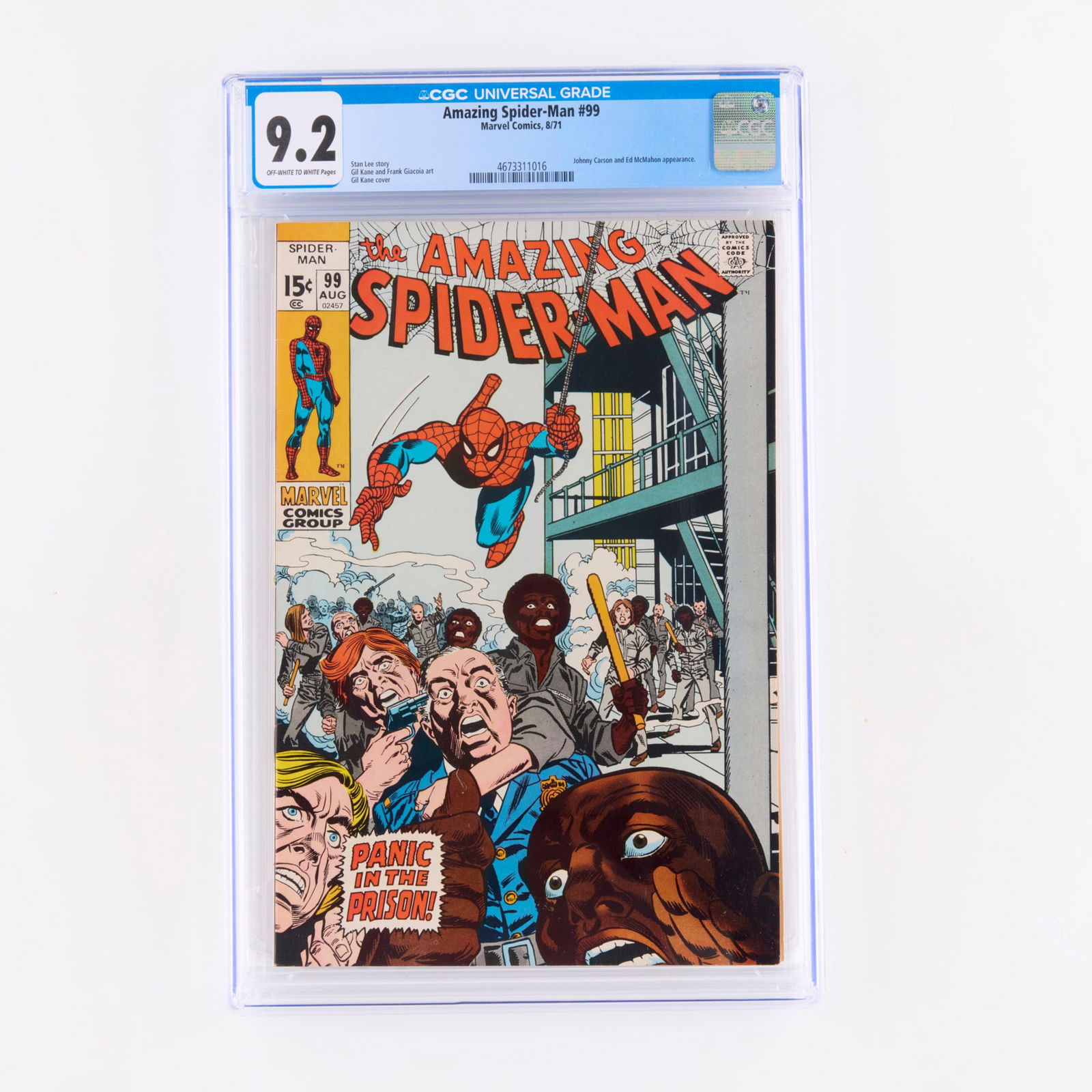 Marvel Comics Amazing Spider-Man #99 CGC 9.2 (1 of 2)