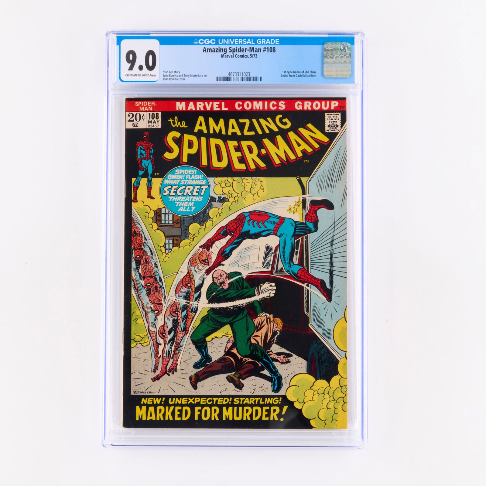 Marvel Comics Amazing Spider-Man #108 CGC 9.0 (1 of 2)