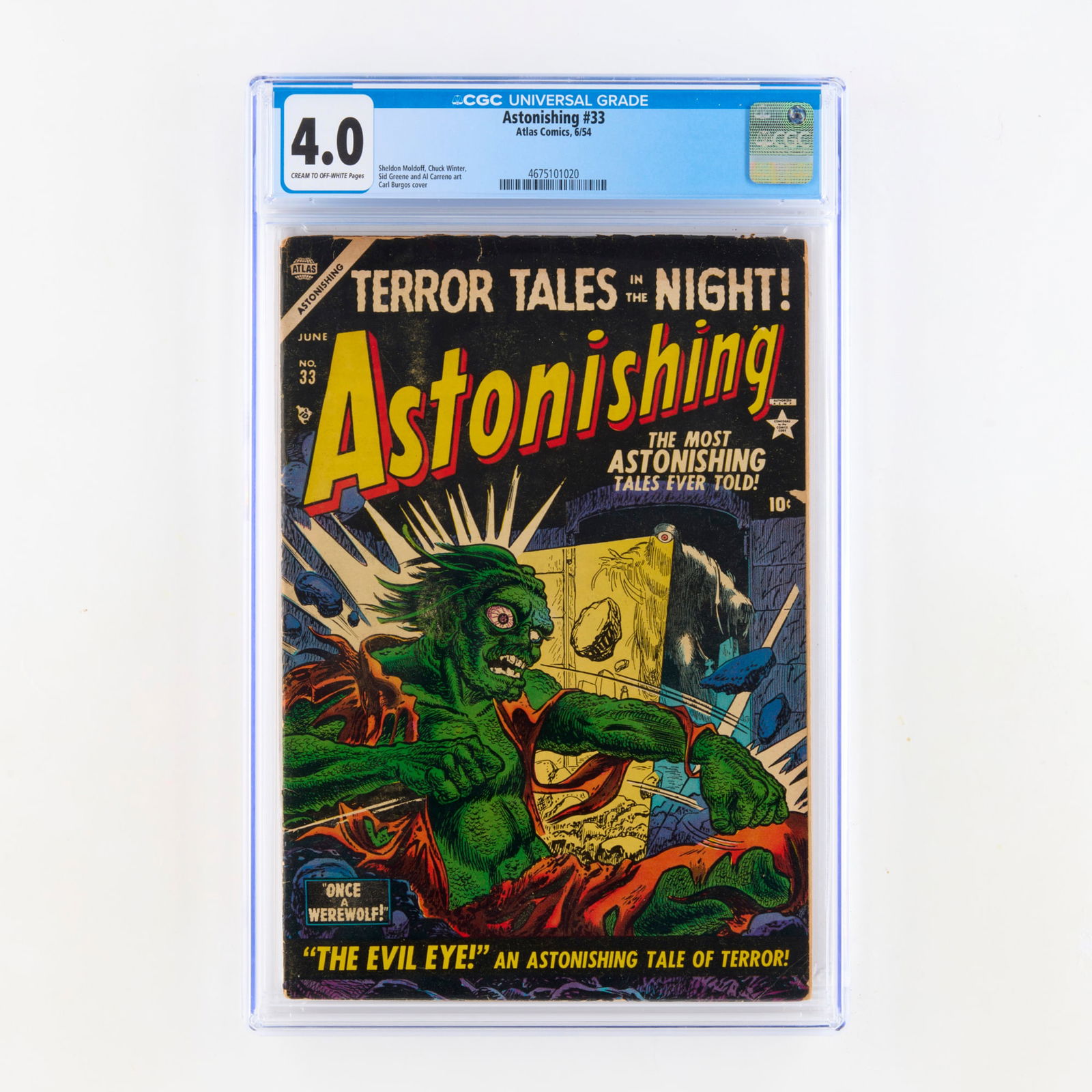 Atlas Comics Astonishing #33 CGC 4.0 (1 of 2)