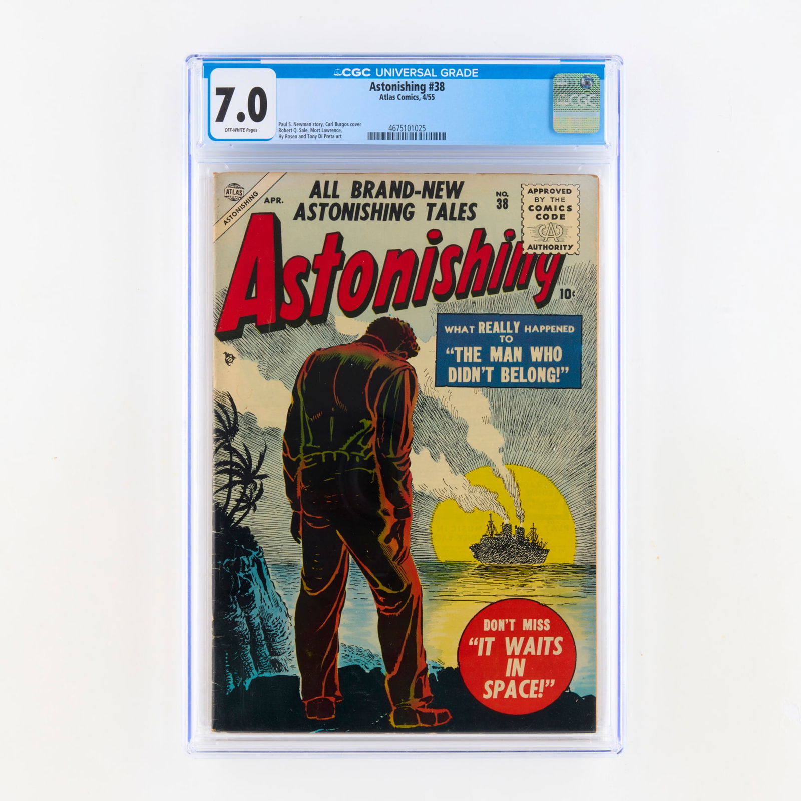 Atlas Comics Astonishing #38 CGC 7.0 (1 of 2)