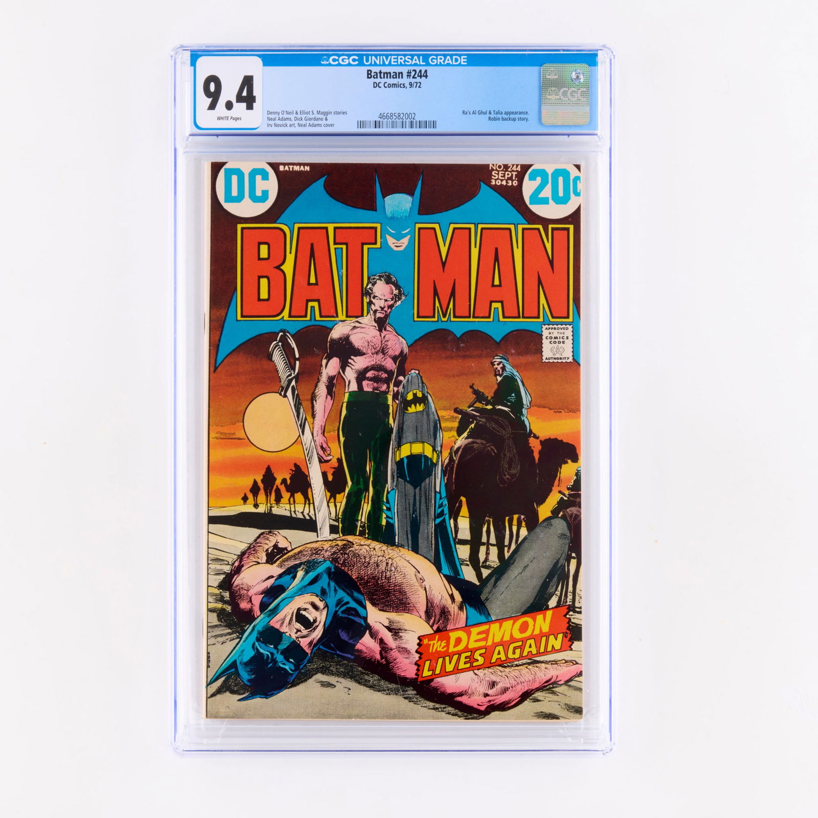 DC Comics Batman #244 CGC 9.4 (1 of 2)
