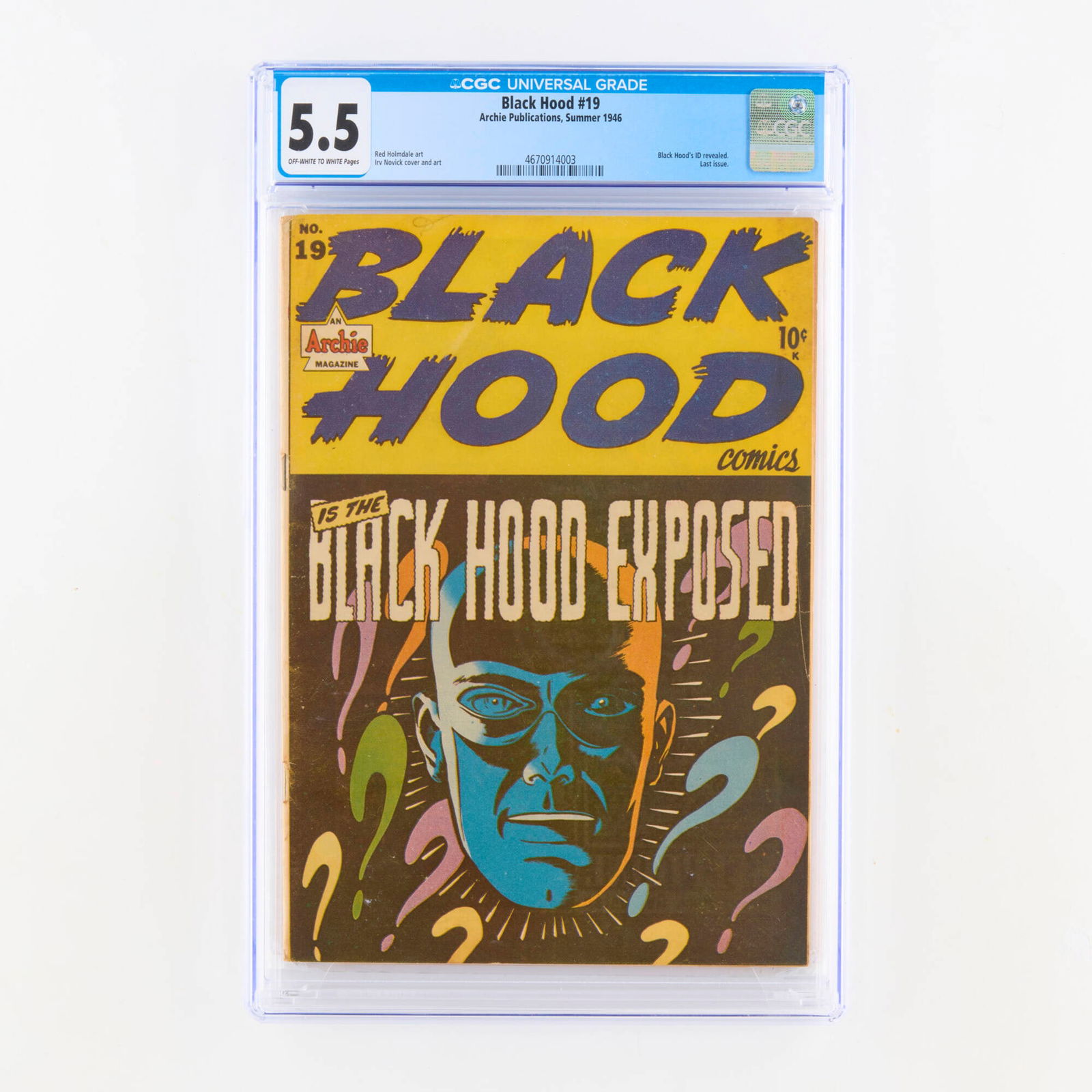 Archie Publications Black Hood #19 CGC 5.5 (1 of 2)