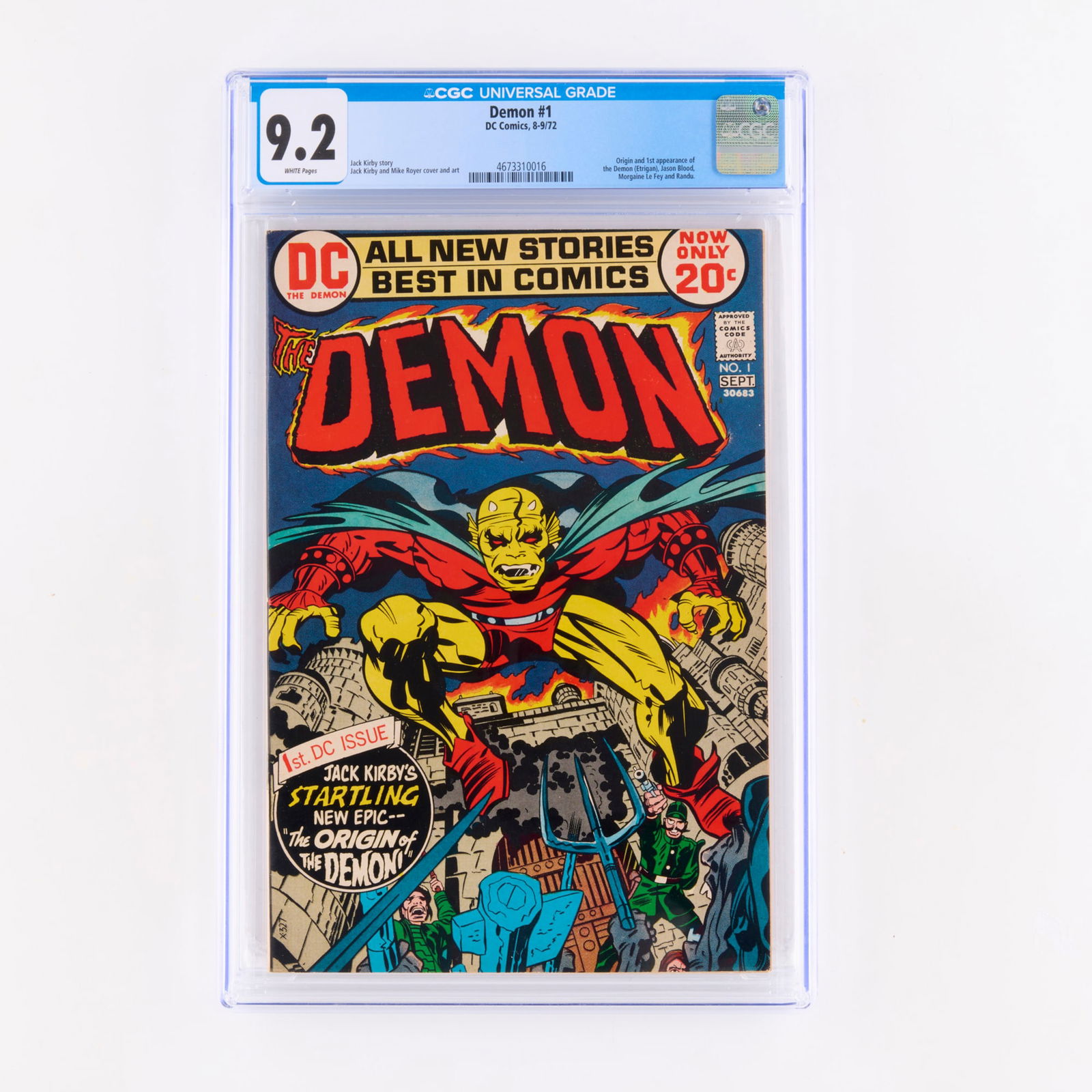 DC Comics Demon #1 CGC 9.2 (1 of 2)