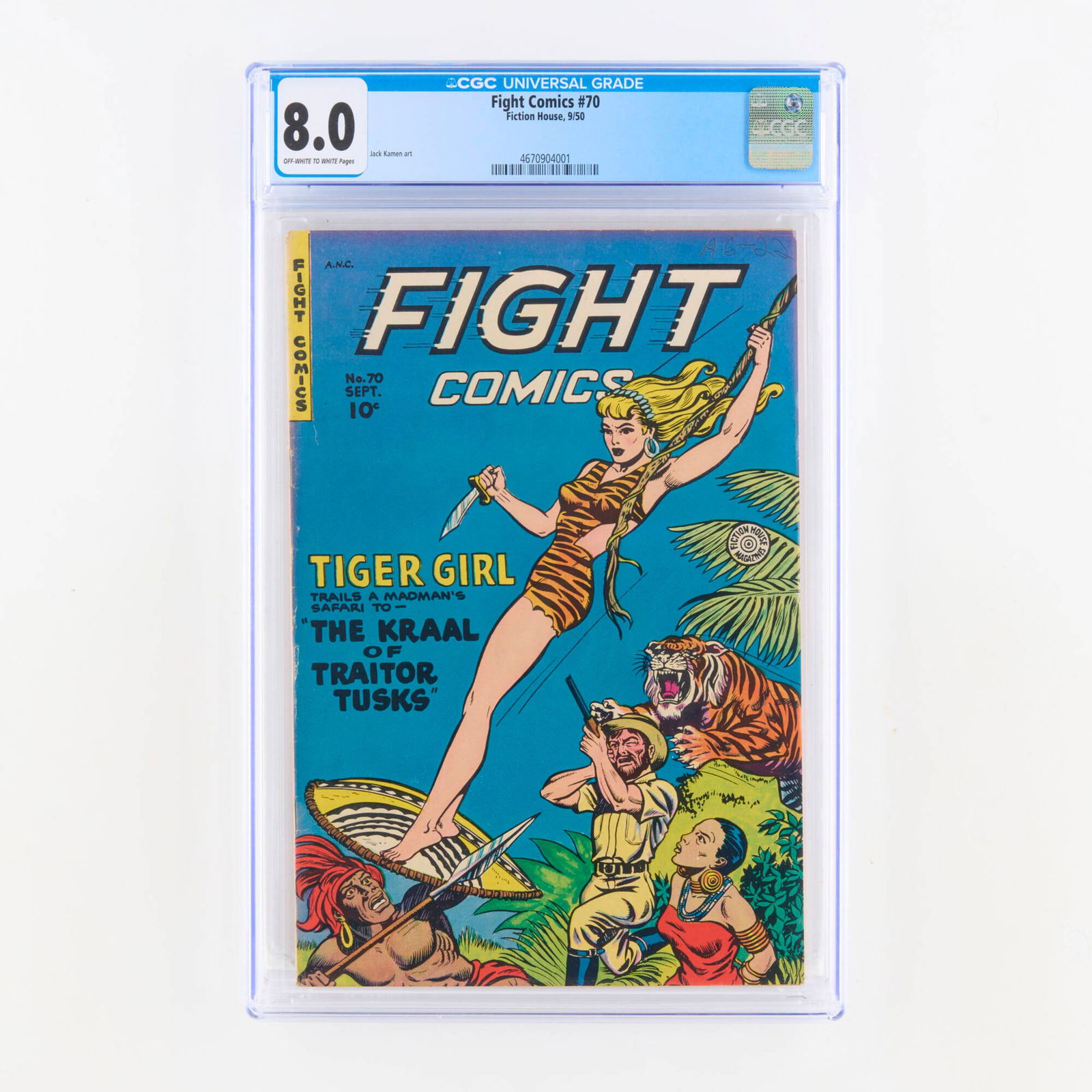 Fiction House Fight Comics #70 CGC 8.0 (1 of 2)