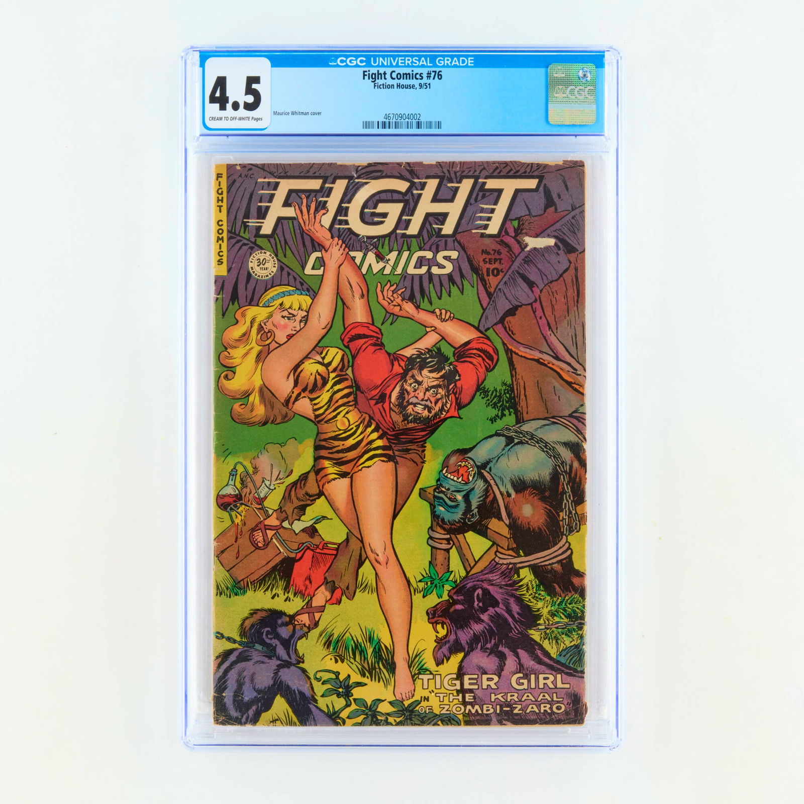 Fiction House Fight Comics #76 CGC 4.5 (1 of 2)