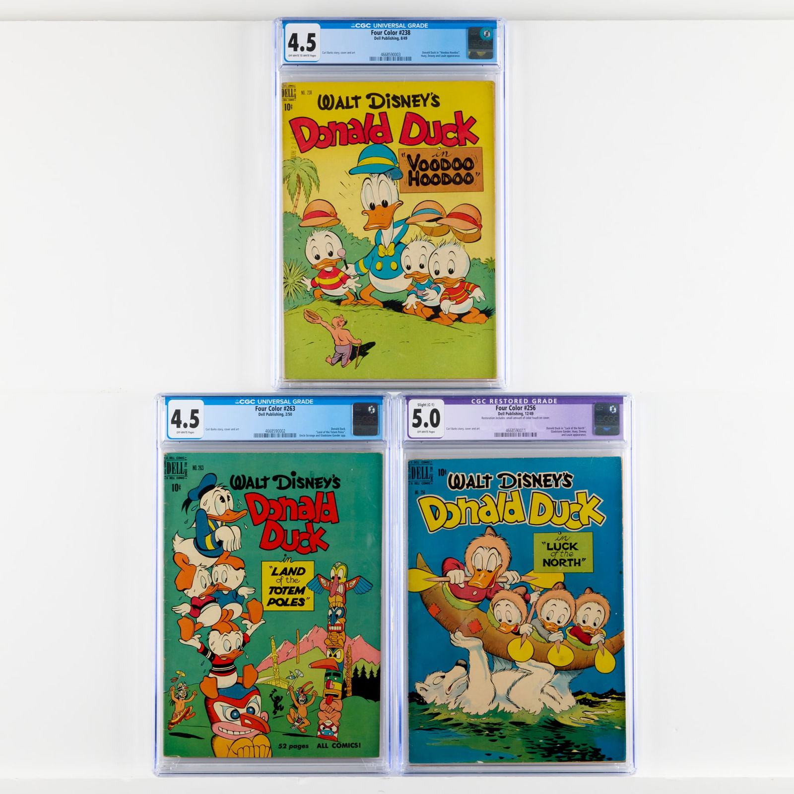 3 Dell Publishing Four Color #238-#263 CGC Group (1 of 2)
