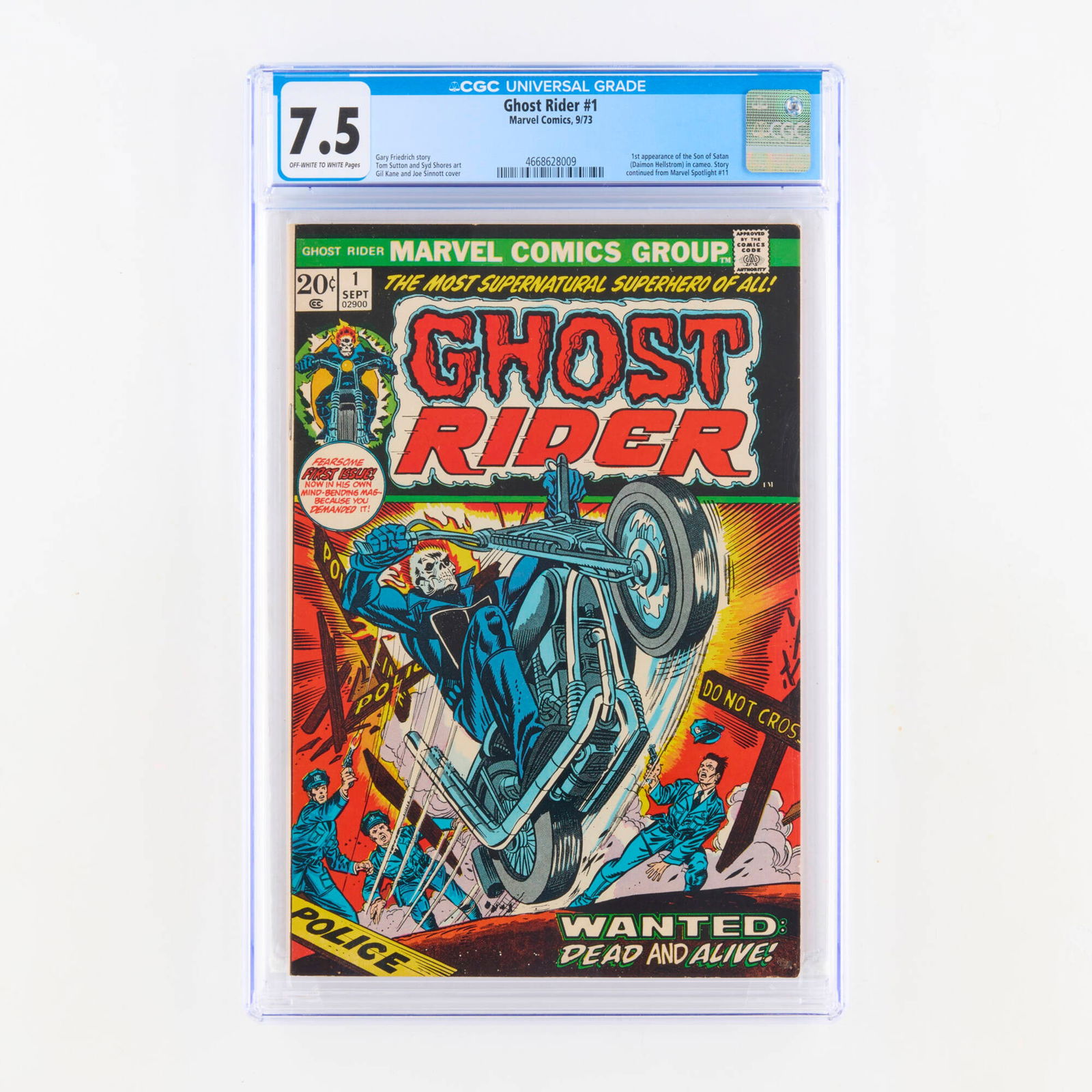 Marvel Comics Ghost Rider #1 CGC 7.5 (1 of 2)