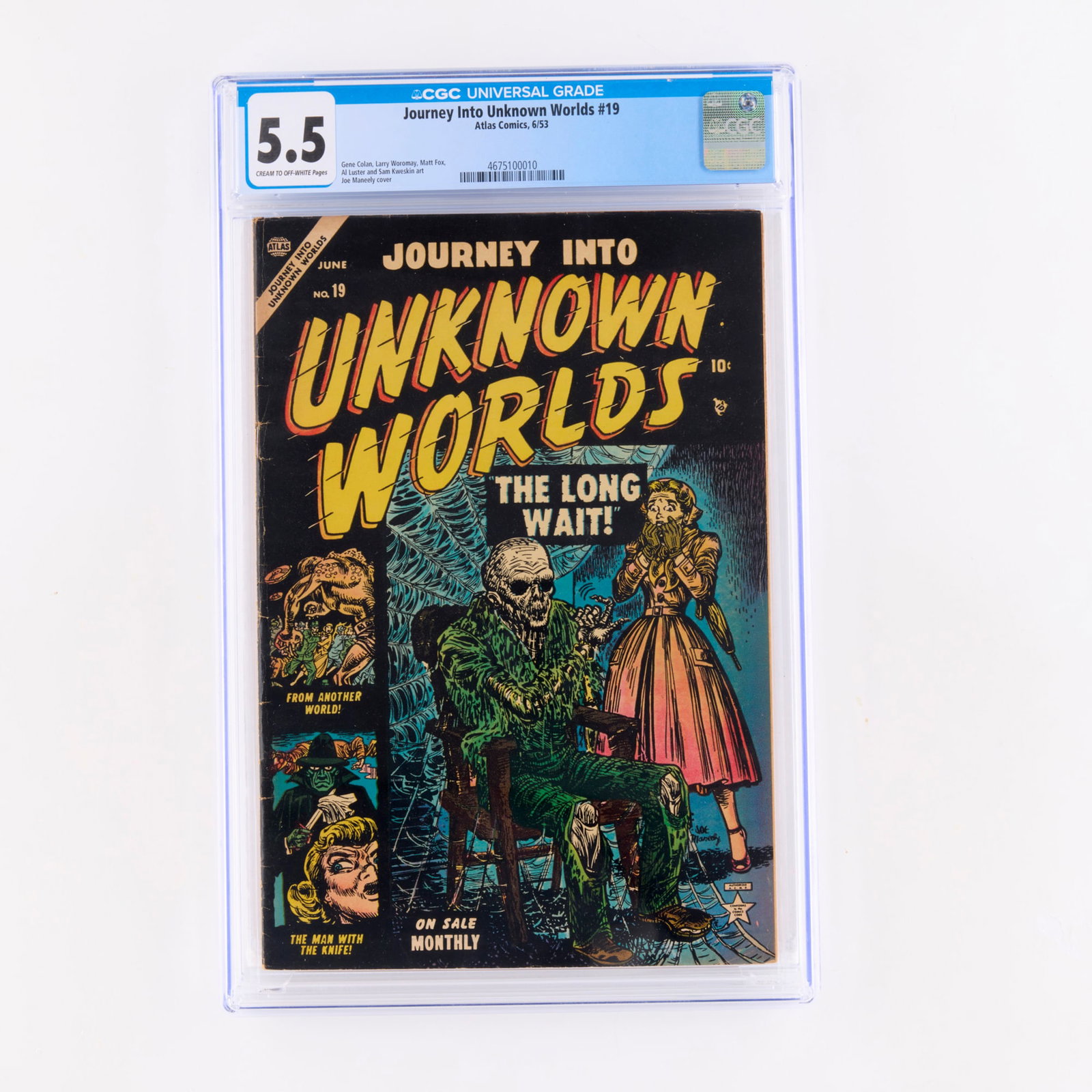 Atlas Comics Journey Into Unknown Worlds #19 CGC 5.5 (1 of 2)
