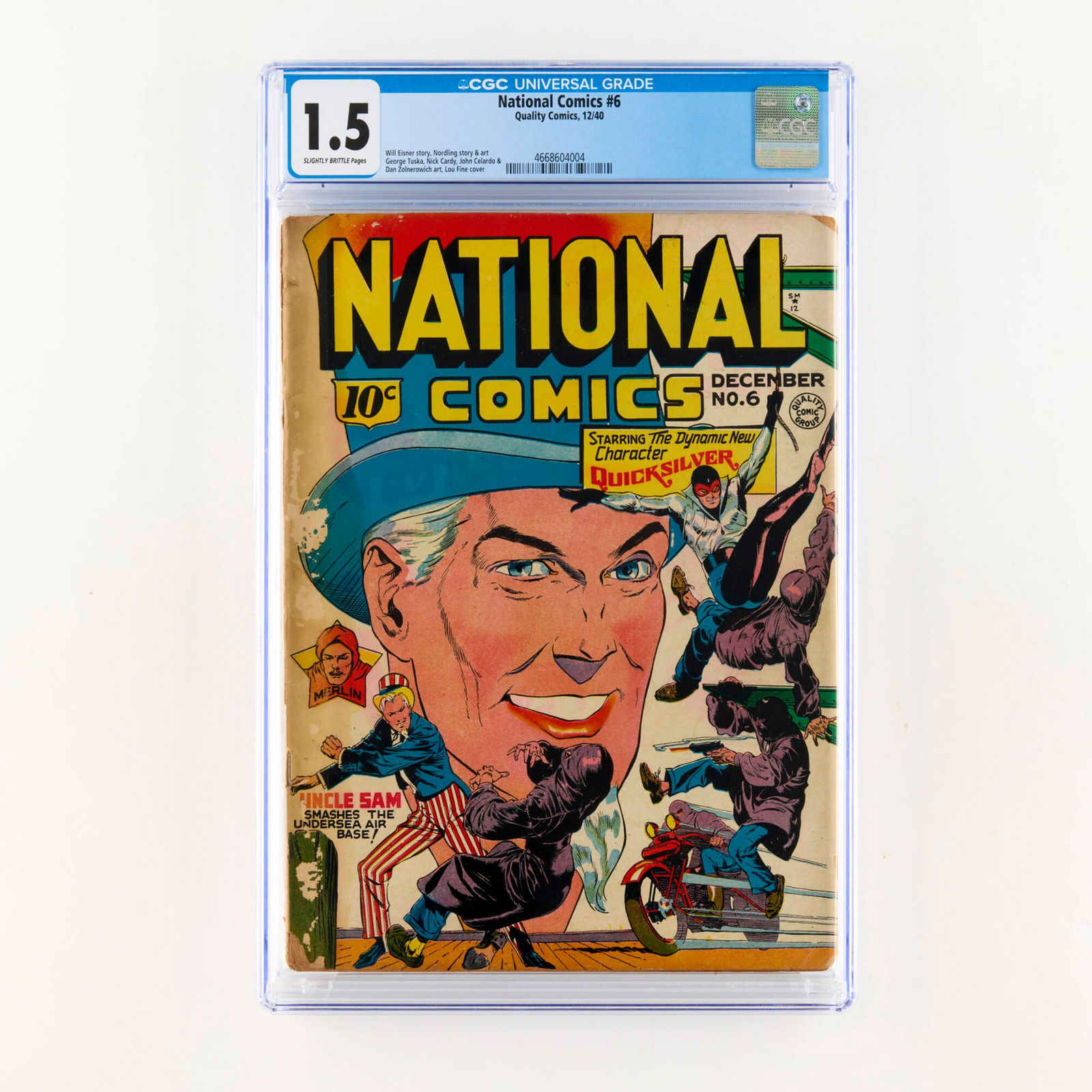 Quality Comics National Comics #6 CGC 1.5 (1 of 2)