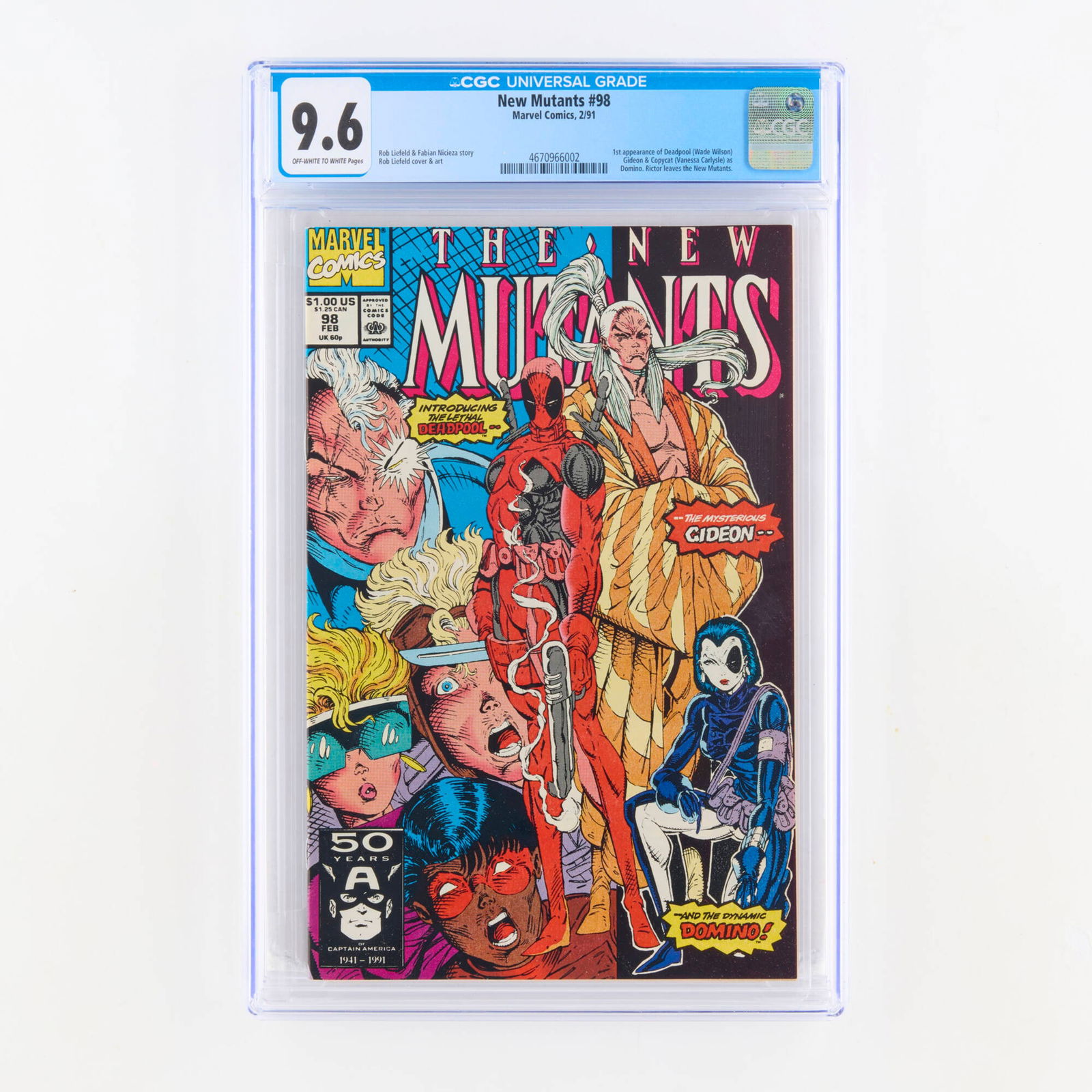 Marvel Comics New Mutants #98 CGC 9.6 (1 of 2)