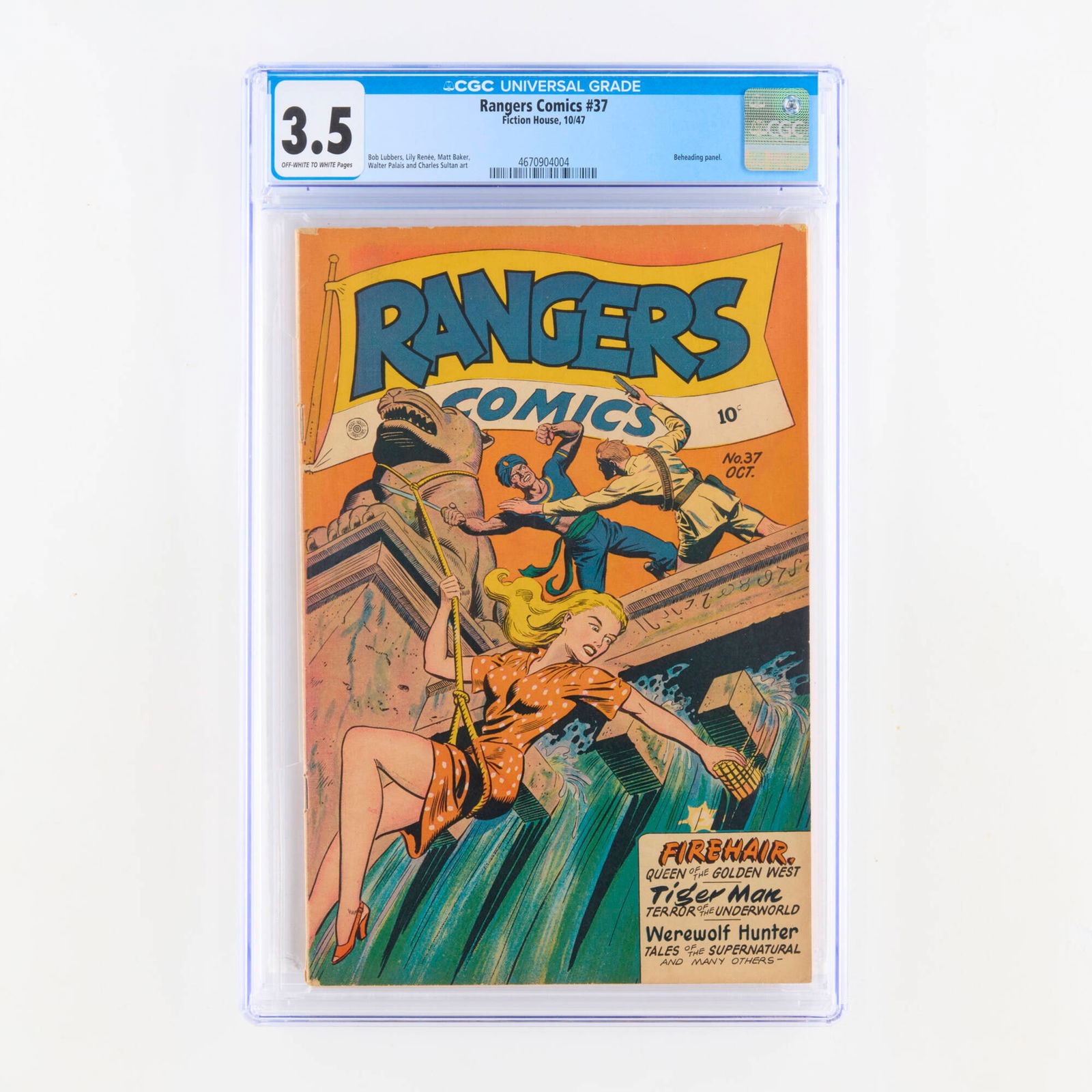 Fiction House Rangers Comics #37 CGC 3.5 (1 of 2)