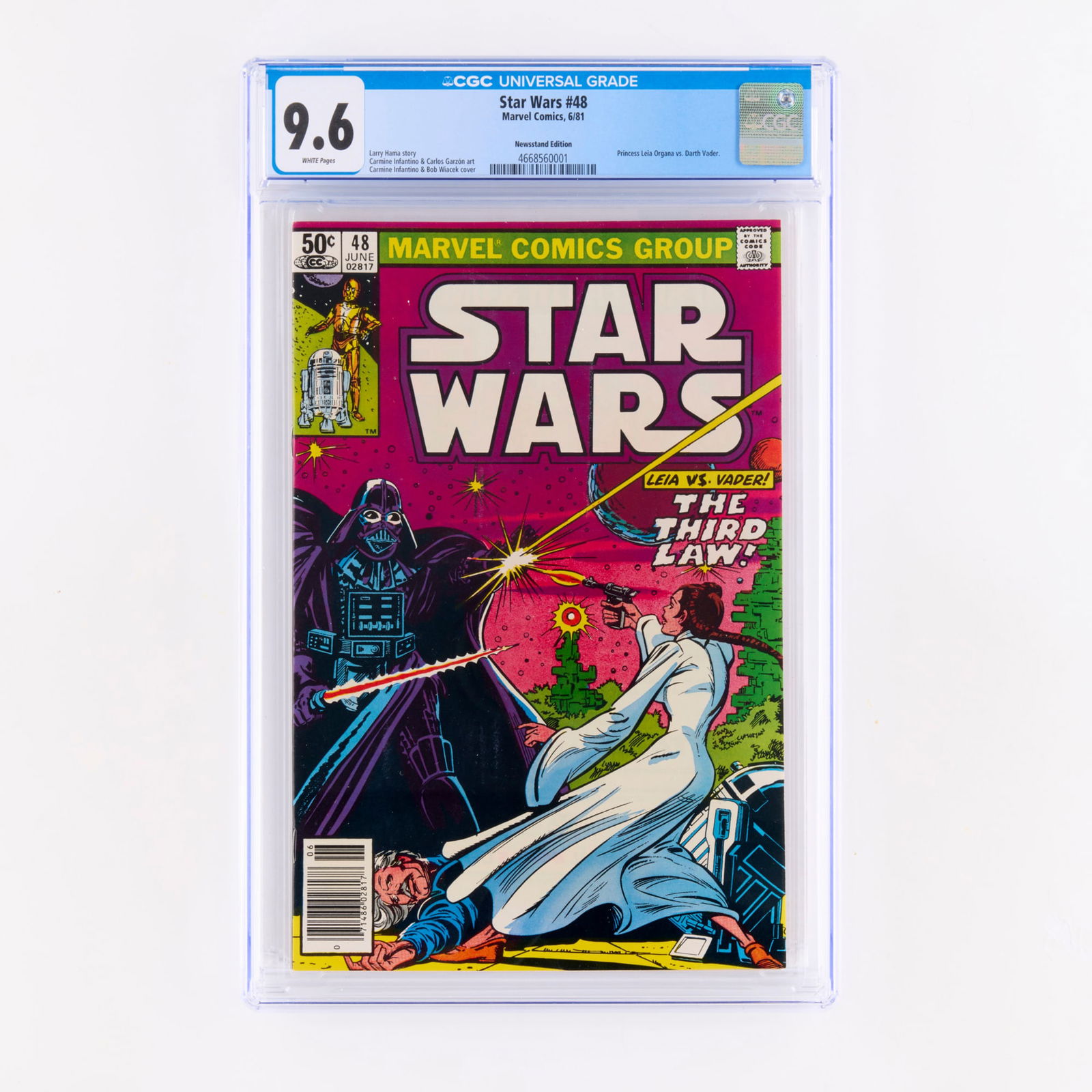 Marvel Comics Star Wars #48 CGC 9.6 Newsstand (1 of 2)