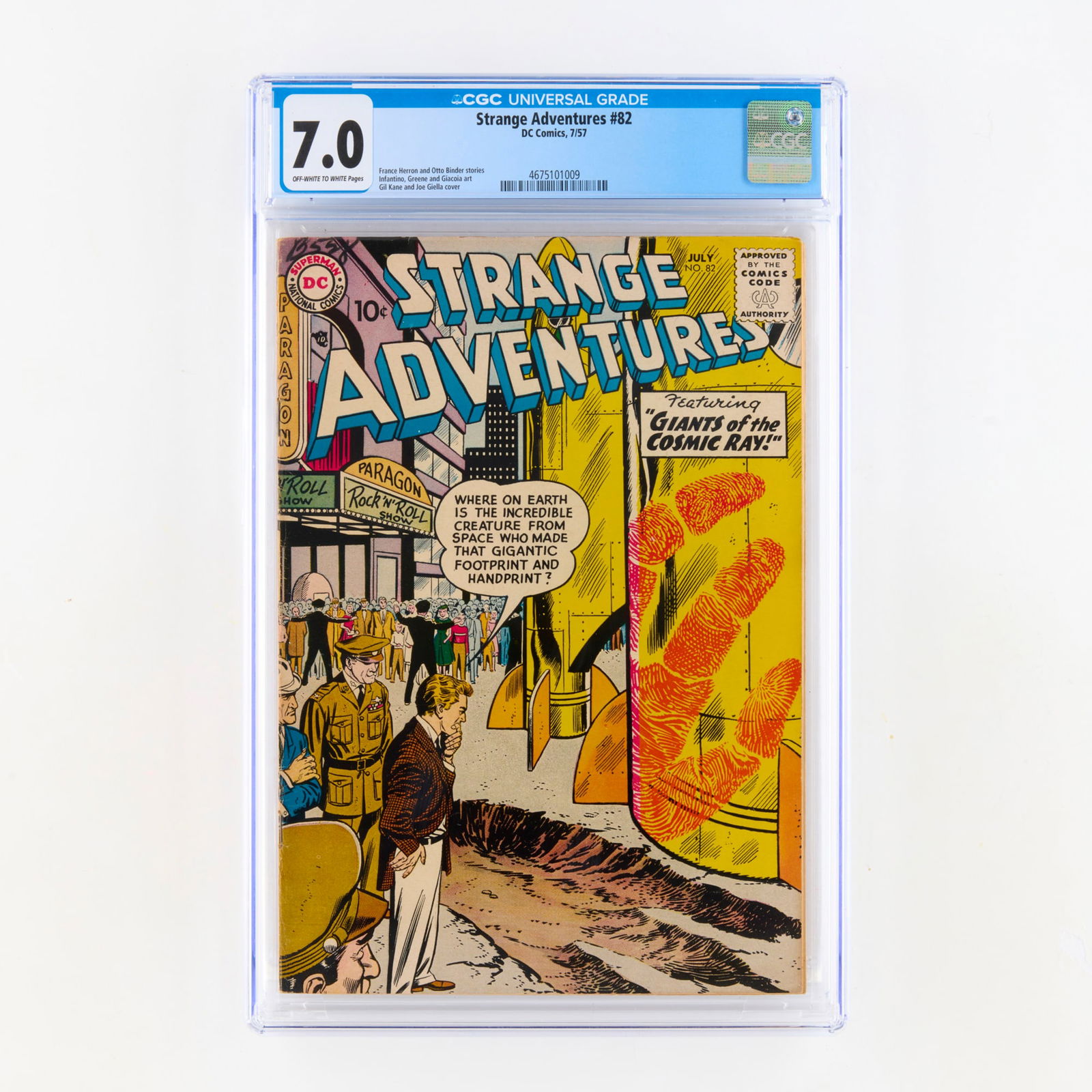 DC Comics Strange Adventures #82 CGC 7.0 (1 of 2)