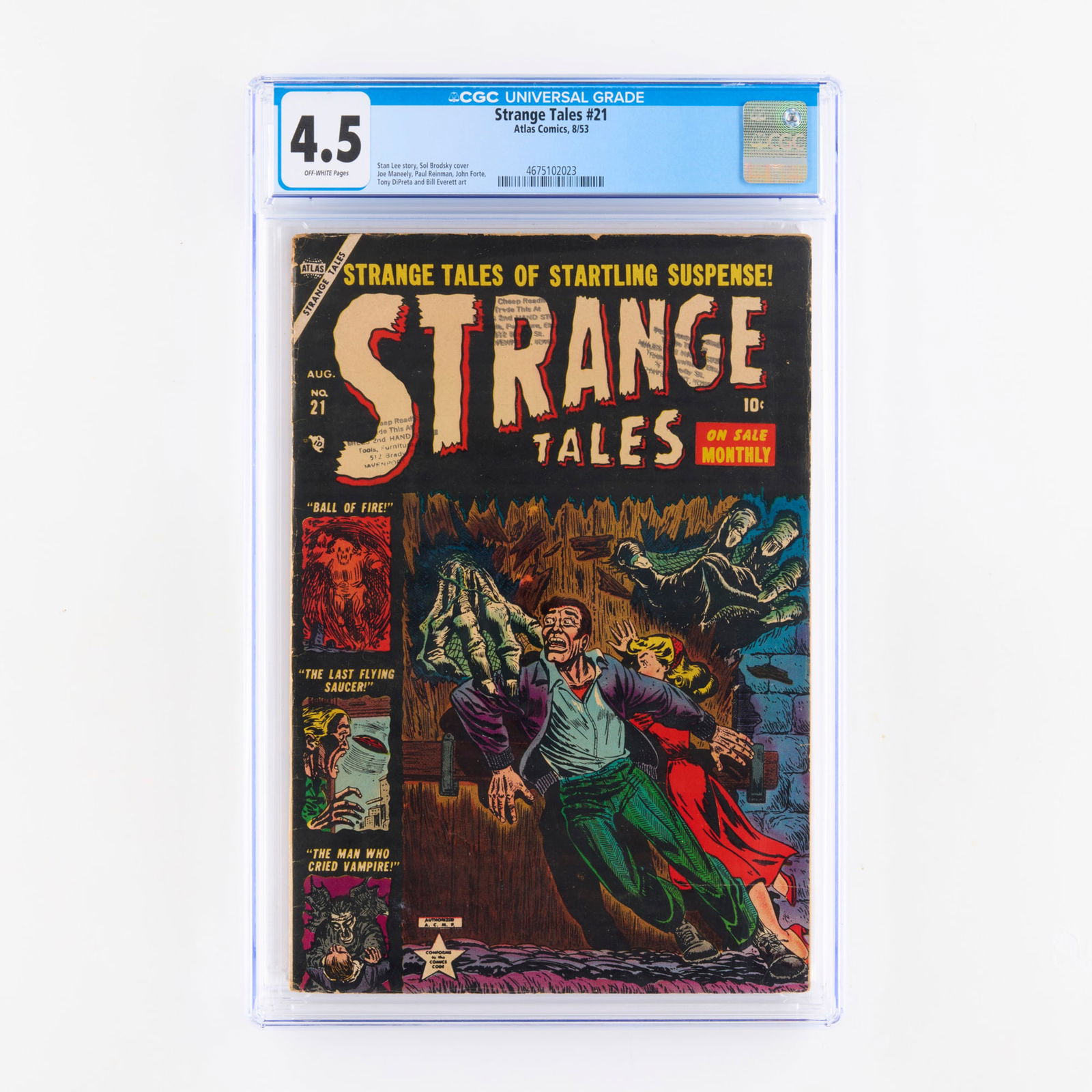 Atlas Comics Strange Tales #21 CGC 4.5 (1 of 2)