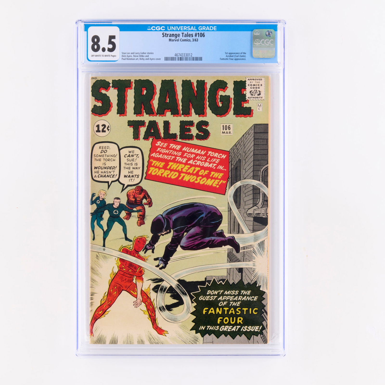 Marvel Comics Strange Tales #106 CGC 8.5 (1 of 2)