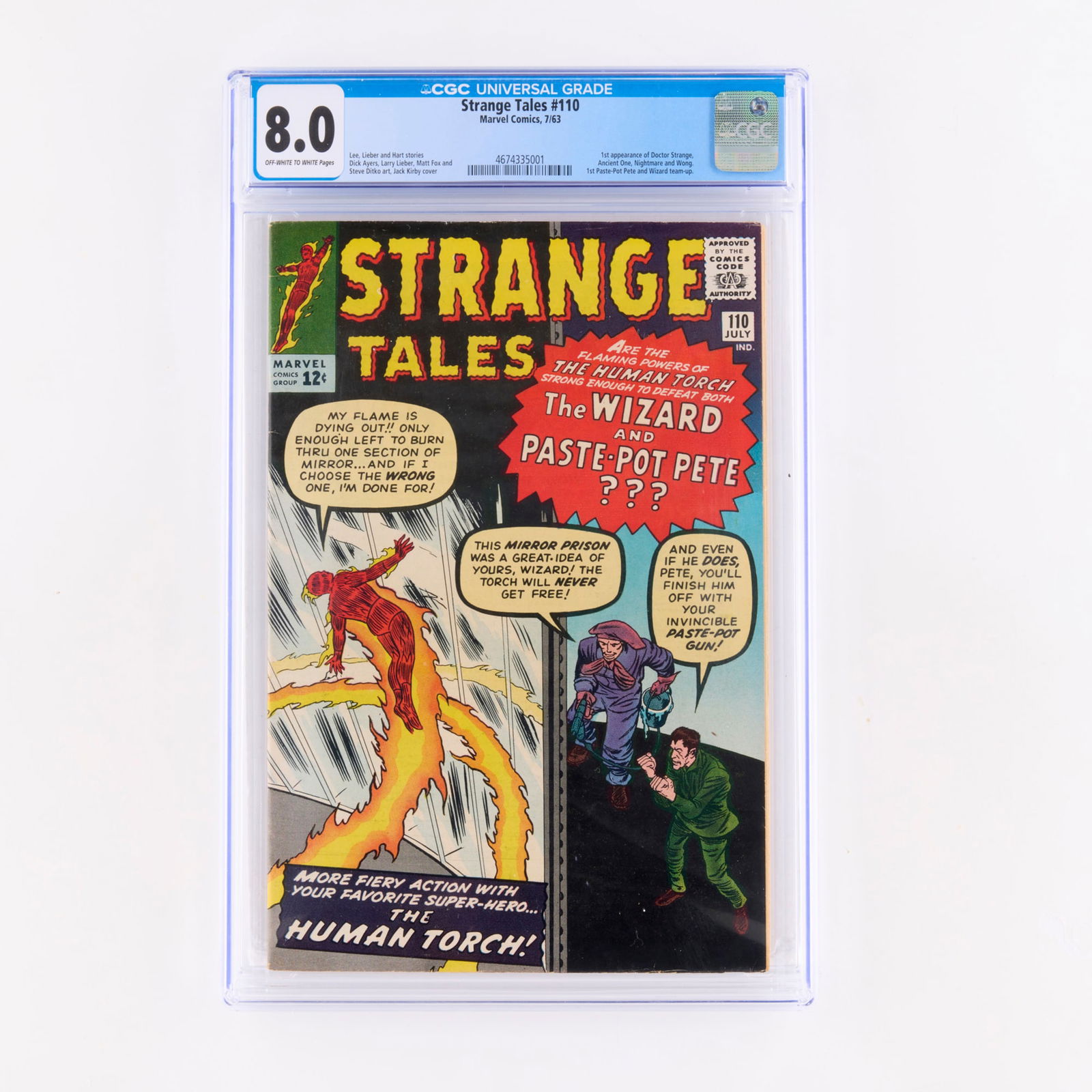 Marvel Comics Strange Tales #110 CGC 8.0 (1 of 2)