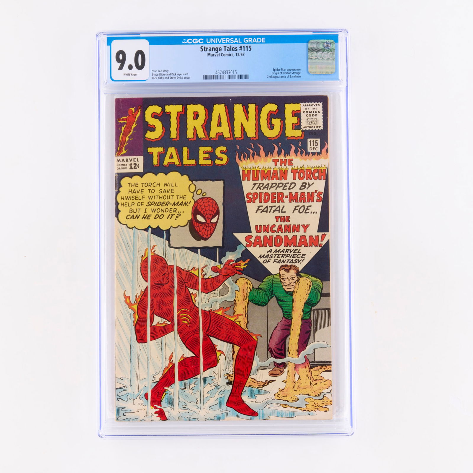Marvel Comics Strange Tales #115 CGC 9.0 (1 of 2)