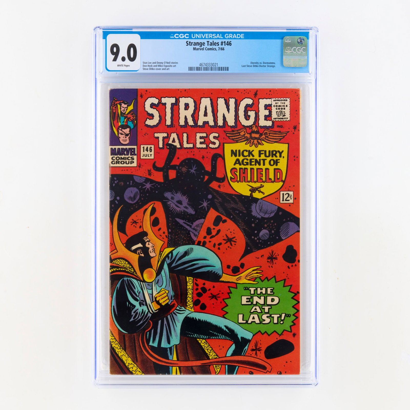 Marvel Comics Strange Tales #146 CGC 9.0 (1 of 2)