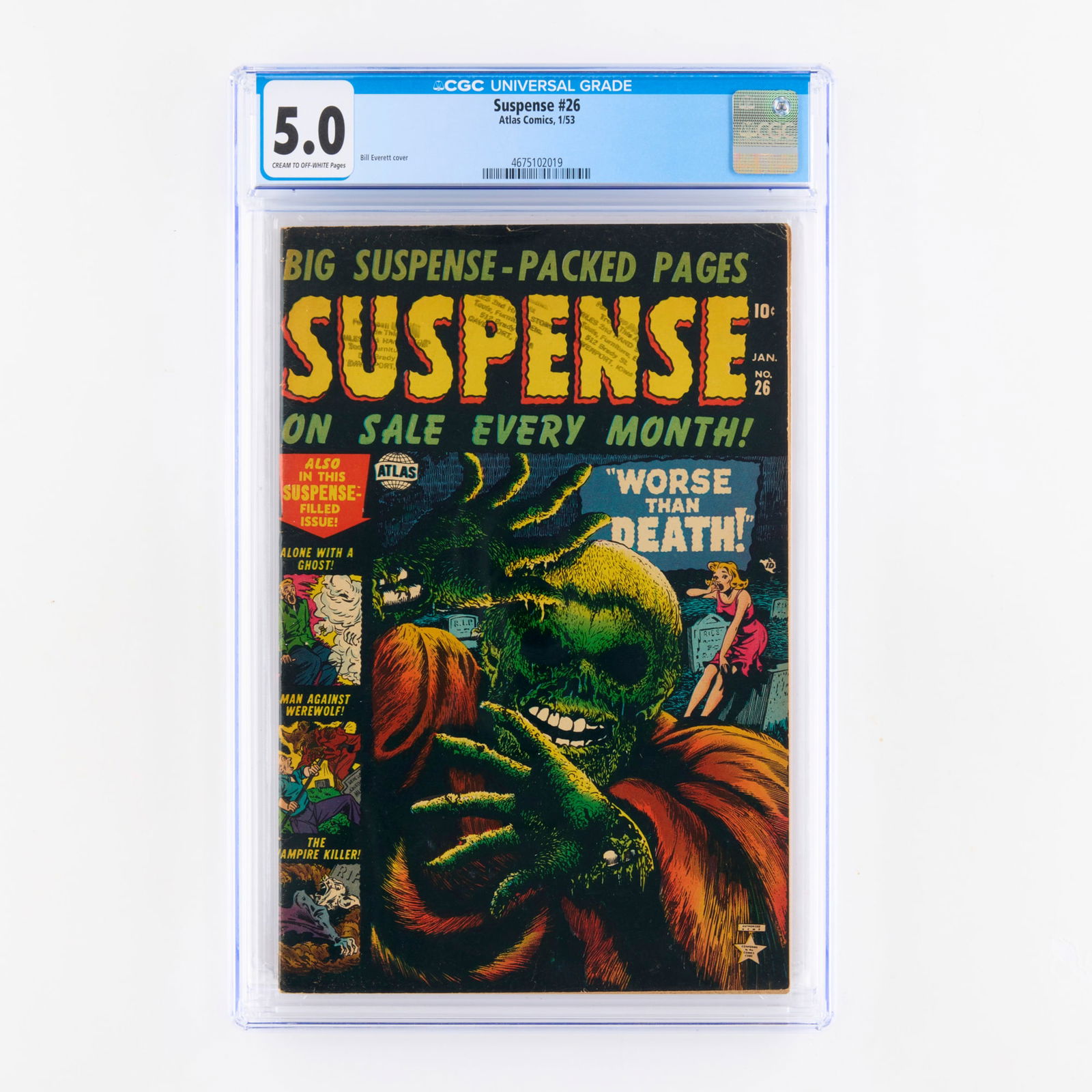 Atlas Comics Suspense #26 CGC 5.0 (1 of 2)