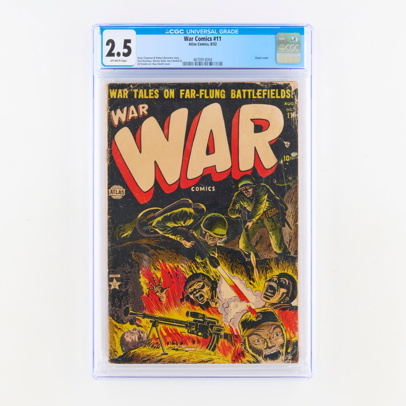 Atlas Comics War Comics #11 CGC 2.5 (1 of 2)