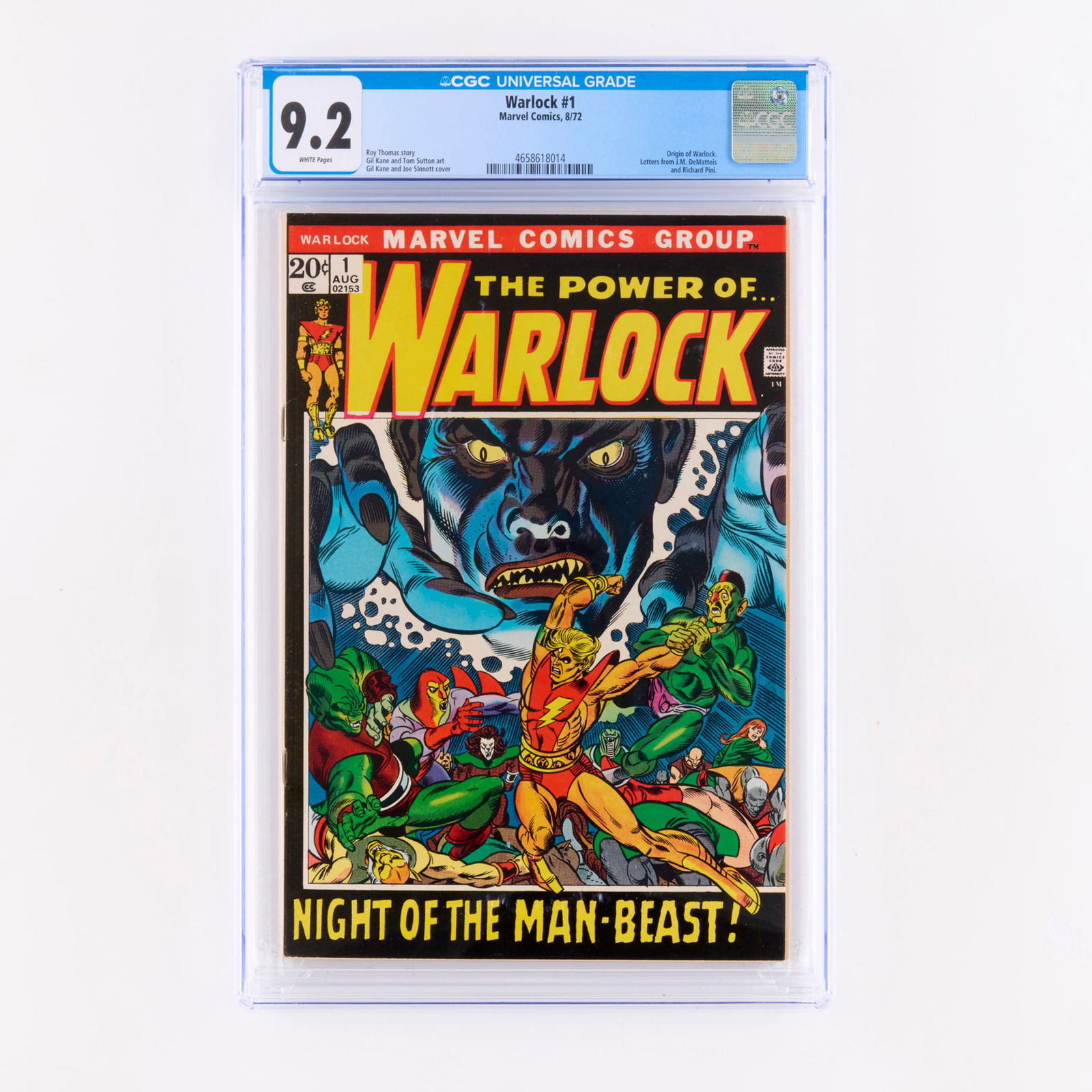 Marvel Comics Warlock #1 CGC 9.2 (1 of 2)