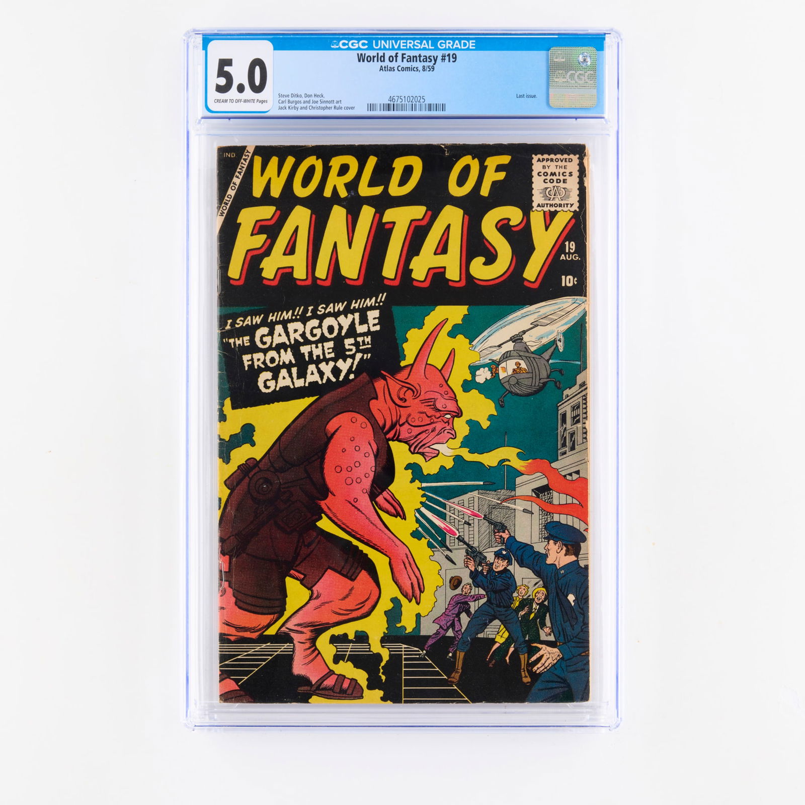 Atlas Comics World of Fantasy #19 CGC 5.0 (1 of 2)