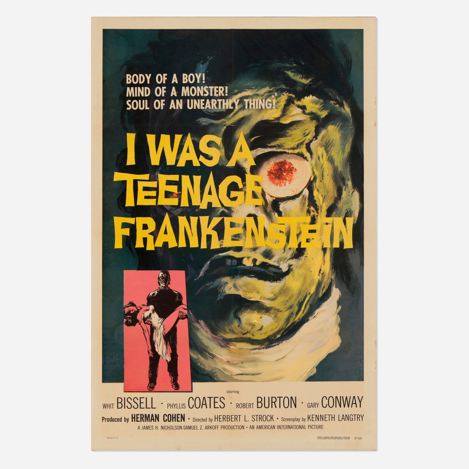 I Was a Teenage Frankenstein (American International, 1957) (1 of 2)