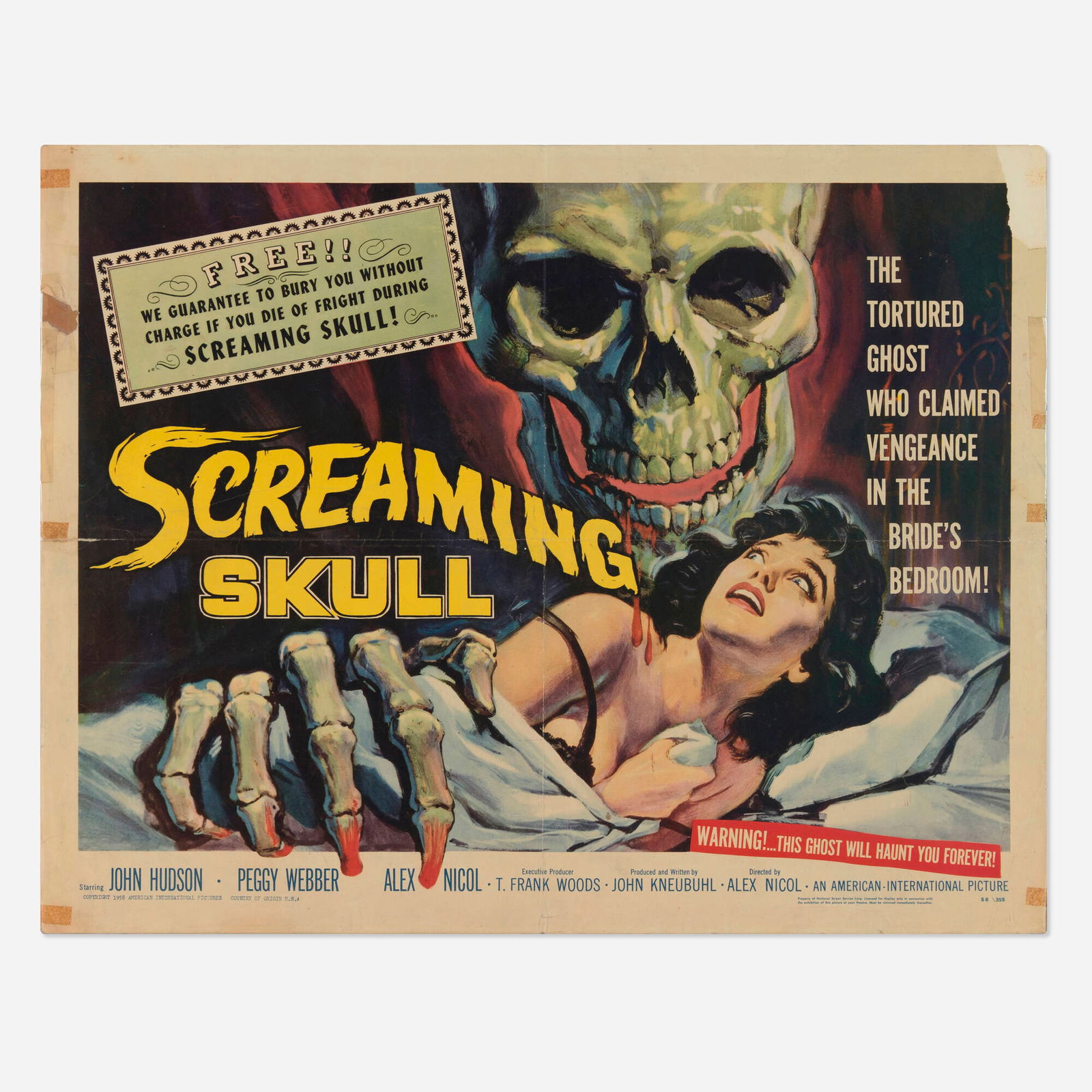 Screaming Skull (American International, 1958) (1 of 2)