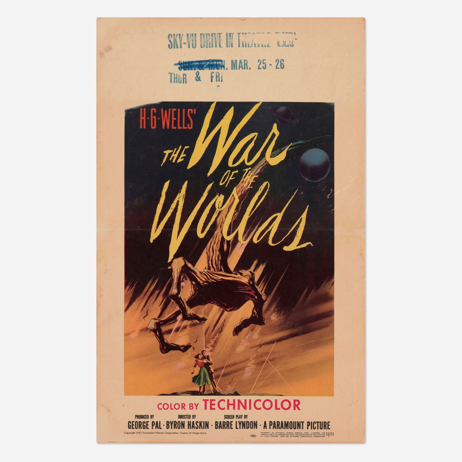 The War of the Worlds (Paramount, 1953) (1 of 2)