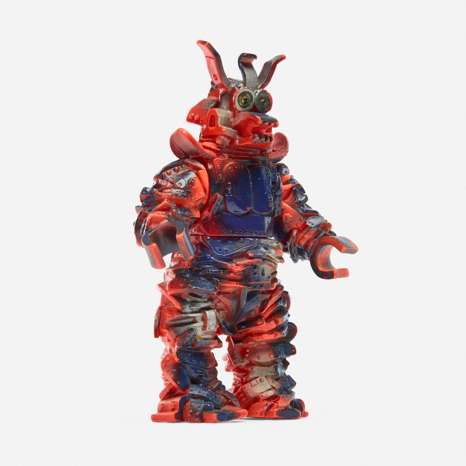 Marusan Captain Ultra Galban Standard Vinyl: Marusan Captain Ultra Galban Standard Vinyl MarusanJapan, c. 1960 9.1 h x 5.9 w x 2.4 d in (23 x 15 x 6 cm) Beautiful example with blue-silver spray. Condition Notes: Overall very good con