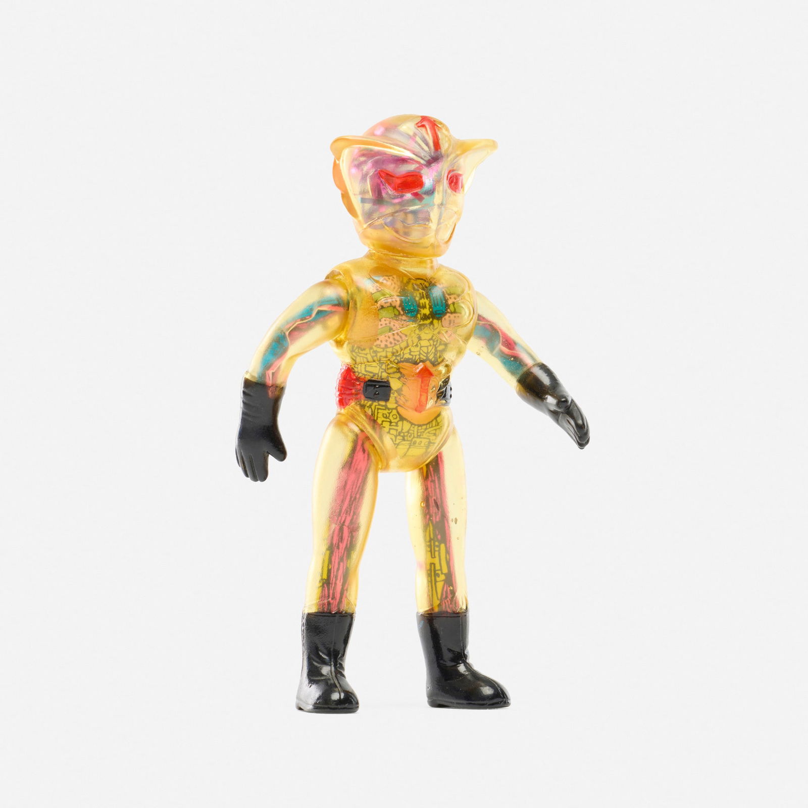 Popy Barom-1 Clear Cyborg Medium Vinyl: Popy Barom-1 Clear Cyborg Medium Vinyl PopyJapan, c. 1970 5.5 h x 2.8 w x 1.2 d in (14 x 7 x 3 cm) Condition Notes: Near mint example with minimal wear. This work will ship fr