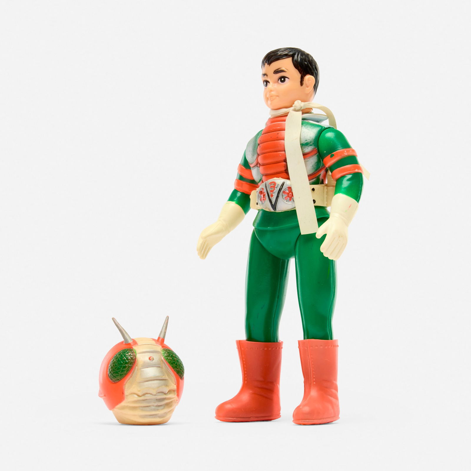 Old Bandai Kamen Rider V3 Removable Mask Standard Vinyl (1 of 5)