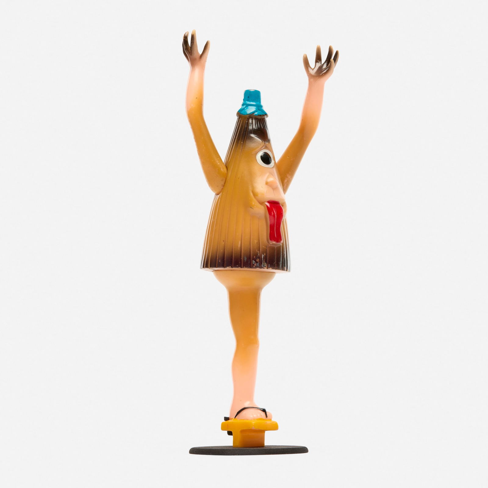 Nitto Yokai Wars Karakasa-Kozo Medium Vinyl: Nitto Yokai Wars Karakasa-Kozo Medium Vinyl NittoJapan, c. 1960 7.9 h x 5.9 w x 2 d in (20 x 15 x 5 cm) Condition Notes: Part of a complete set. Overall very good condition with typical paint rub