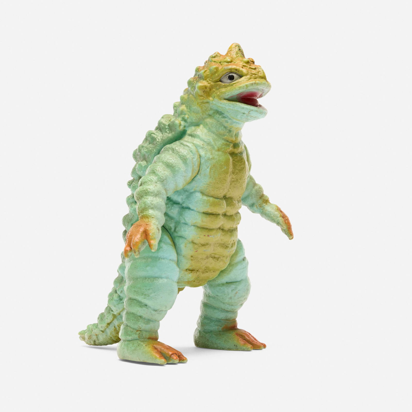 Bullmark Toho Kameba Hawaii Version Standard Vinyl: Bullmark Toho Kameba Hawaii Version Standard Vinyl BullmarkJapan, c 1970 8.7 h x 5.9 w x 5.9 d in (22 x 15 x 15 cm) Condition Notes: Excellent coloration. Moderate paint rubs and factory bubbles