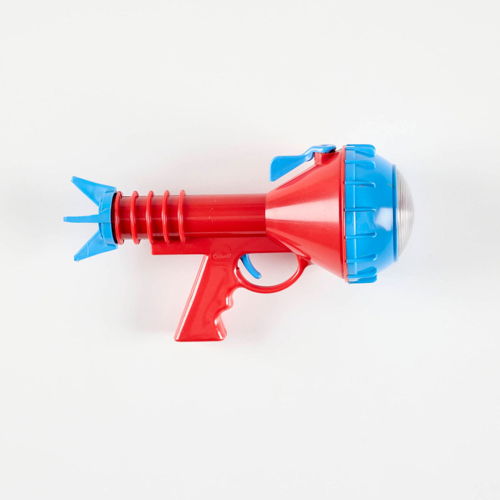 Ideal Toy Corp. 3-Color Space Ray Gun with Original Box: Ideal Toy Corp. 3-Color Space Ray Gun with Original Box molded plastic 5.25 h x 8.5 w x 3.5 d in (13 x 22 x 9 cm) Sold with original box and instructions. Manufacturer's mark to gun and packaging 'Ide