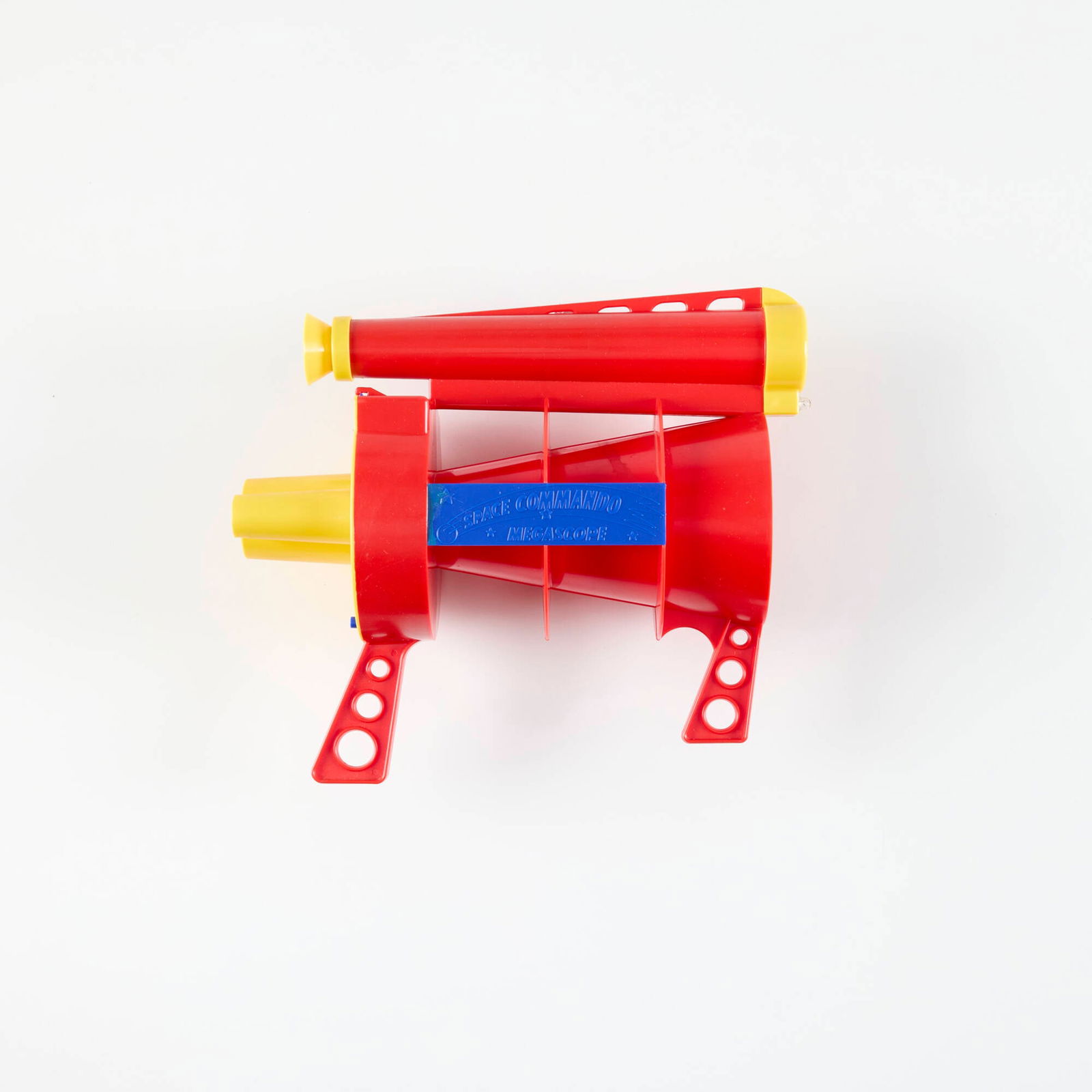 Bell Products Company Space Commando Megascope: Bell Products Company Space Commando Megascope molded plastic 10.5 h x 12 w x 4.5 d in (27 x 30 x 11 cm) Sold with original packaging and instructions. Manufacturer's mark to gun and packaging 'Space