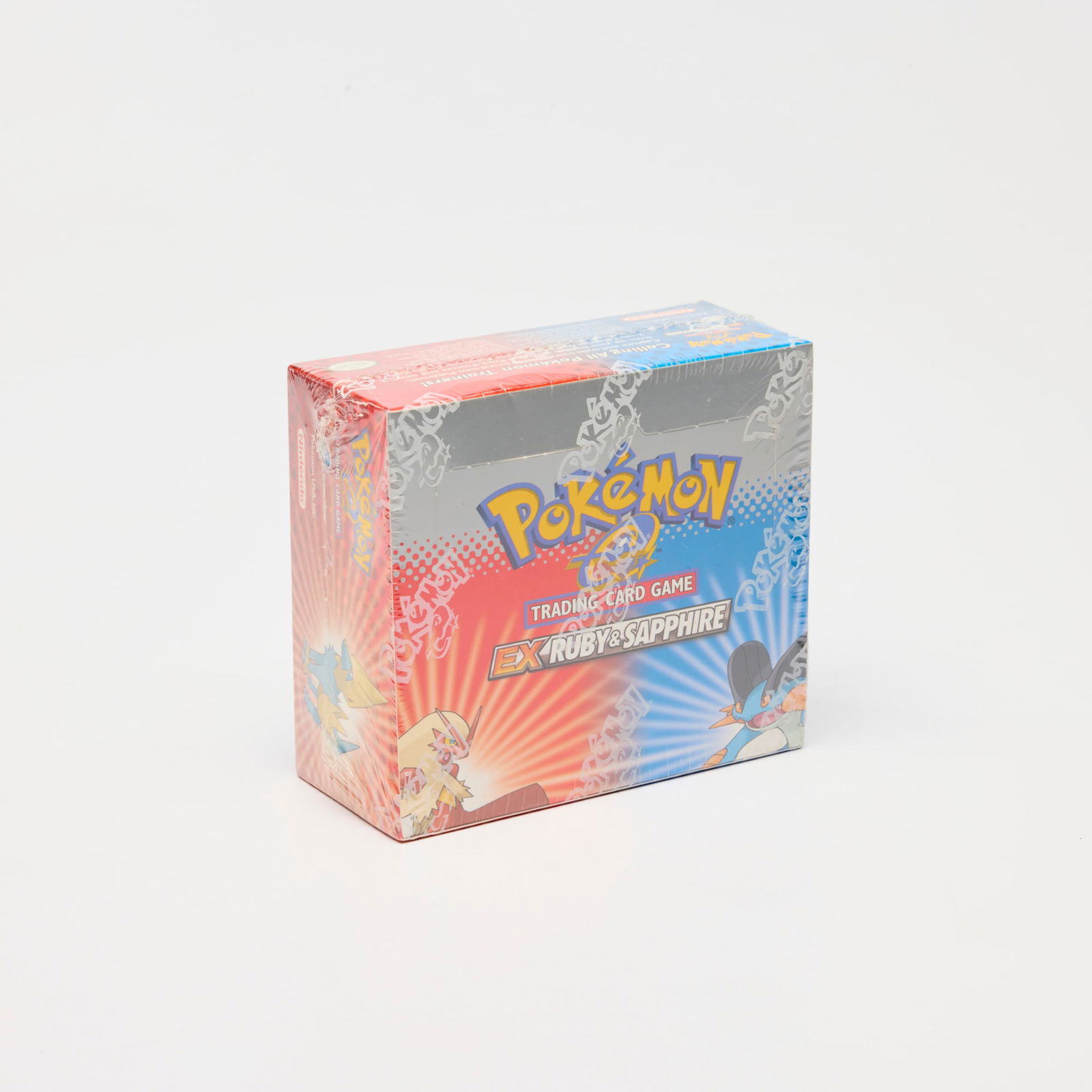 2003 Pokemon EX Ruby & Sapphire Booster Box Factory Sealed: 2003 Pokemon EX Ruby & Sapphire Booster Box Factory Sealed USA, 2003 The first Pokemon TCG set published by The Pokemon Company International following the end of the Wizards of the Coast era, EX Ruby