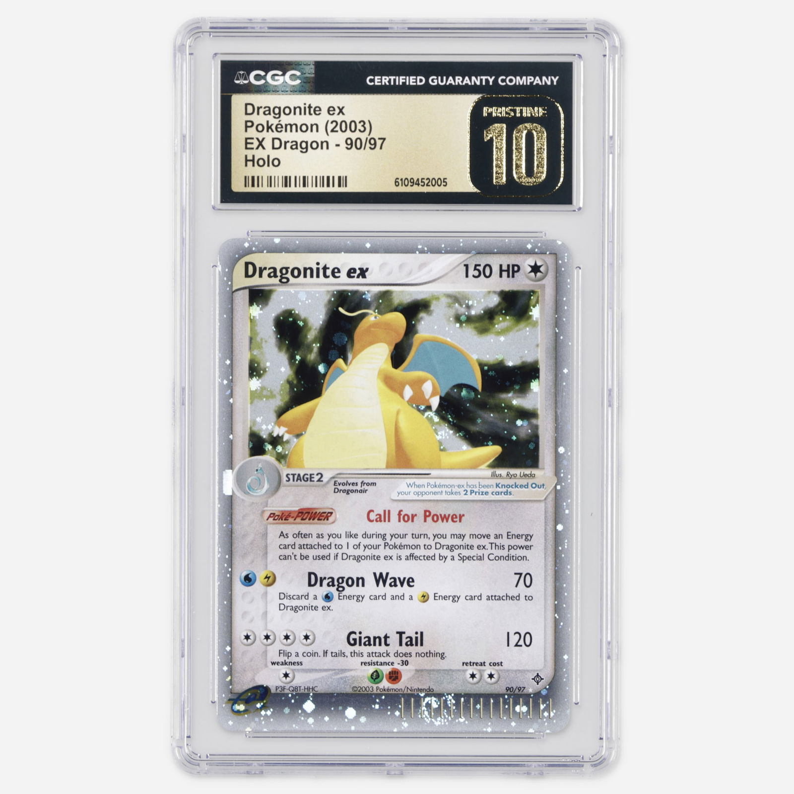 2003 Pokemon EX Dragon 90/97 Dragonite ex Holo Trading Card CGC 10 Pristine (1 of 4)