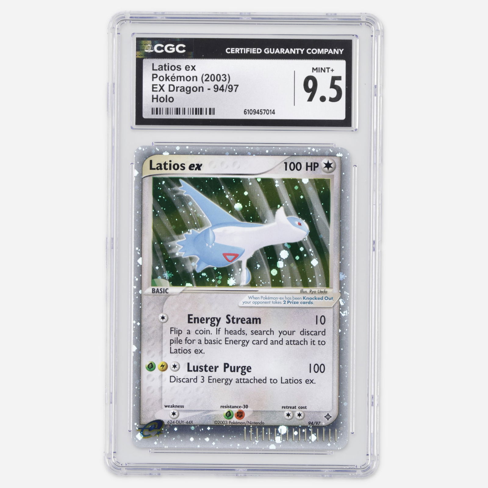 2003 Pokemon EX Dragon 94/97 Latios ex Holo Trading Card CGC 9.5 (1 of 2)