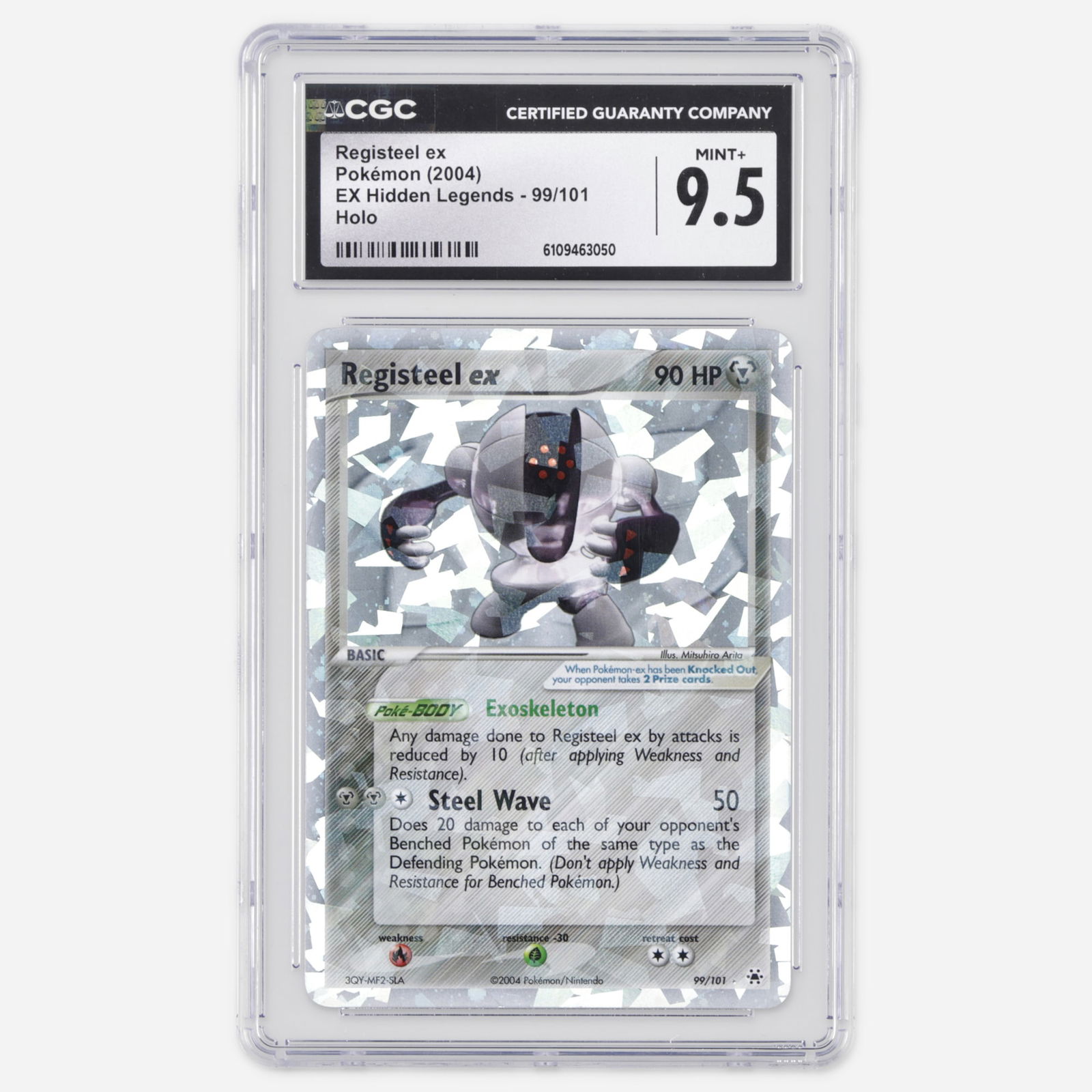 2004 Pokemon EX Hidden Legends 99/101 Registeel ex Holo Trading Card CGC 9.5 (1 of 2)