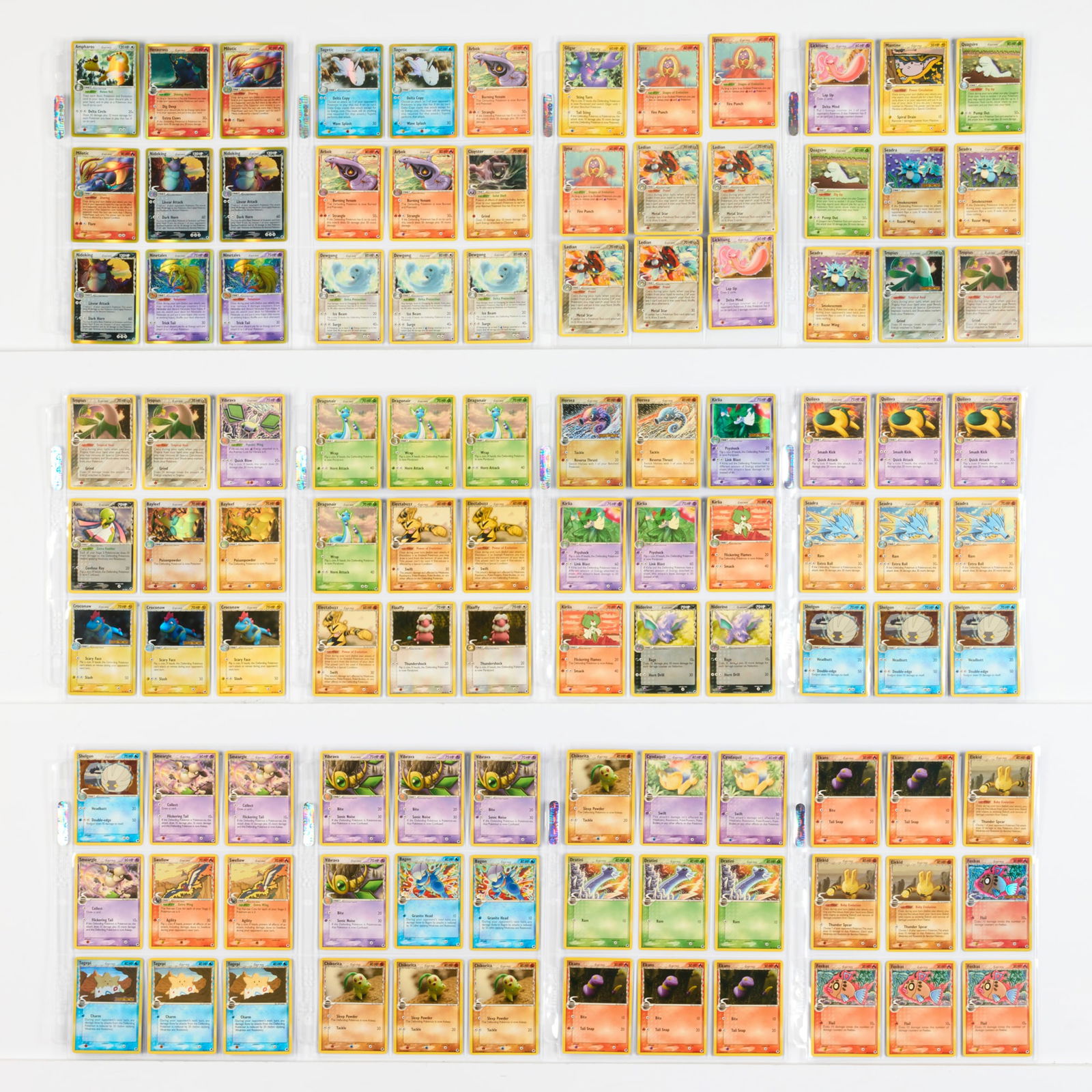 217 2006 Pokemon EX Dragon Frontiers Trading Card Group: 217 2006 Pokemon EX Dragon Frontiers Trading Card Group USA, 2006 Features cards from the EX Dragon Frontiers set. Set has both regular and reverse holo cards. Reverse holos are stamped with EX Dragon