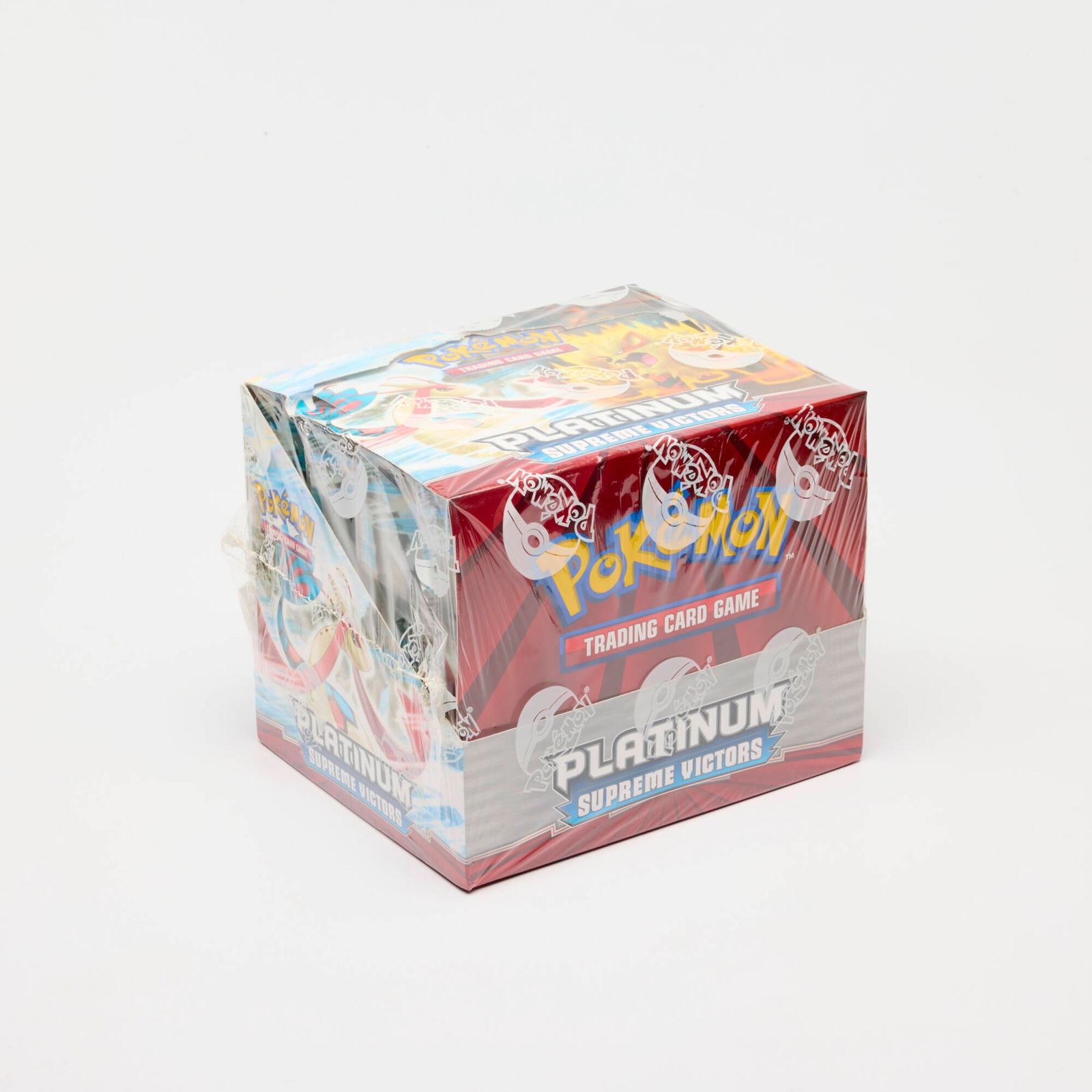 2009 Pokemon Platinum Supreme Victors Theme Deck Display Box Factory Sealed: 2009 Pokemon Platinum Supreme Victors Theme Deck Display Box Factory Sealed USA, 2009 Theme Deck Display Box contains eight Theme Deck Boxes, four Overflow Theme Deck, and four Ignition Theme Deck. Pr