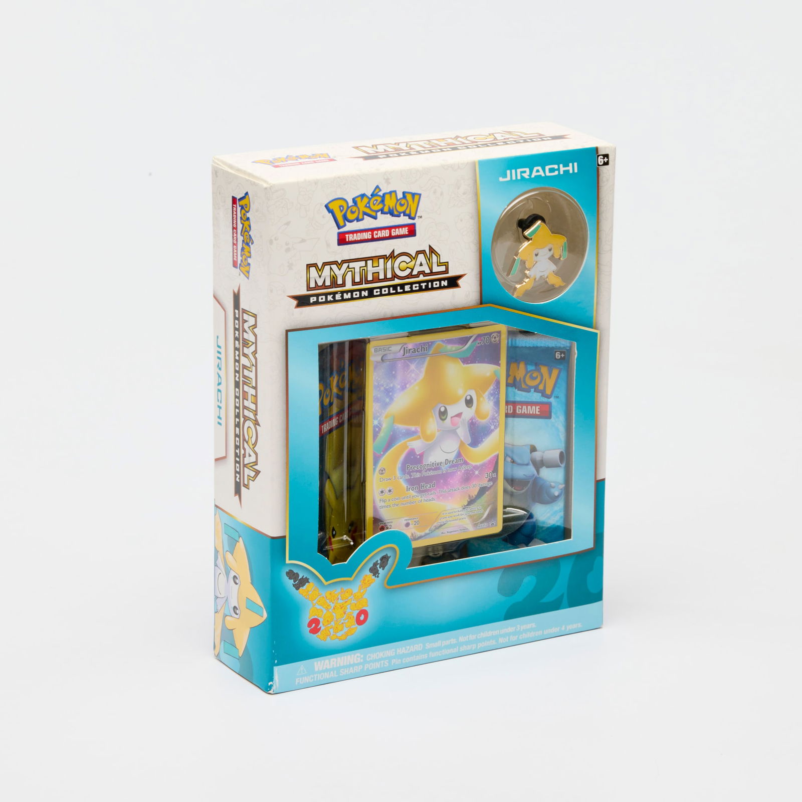 2016 Pokemon Mythical Collection Jirachi Box Factory Sealed: 2016 Pokemon Mythical Collection Jirachi Box Factory Sealed USA, 2016 Box features XY112 Jirachi promo card, and contains a pin and two Generations series packs. Generations series includes two subset
