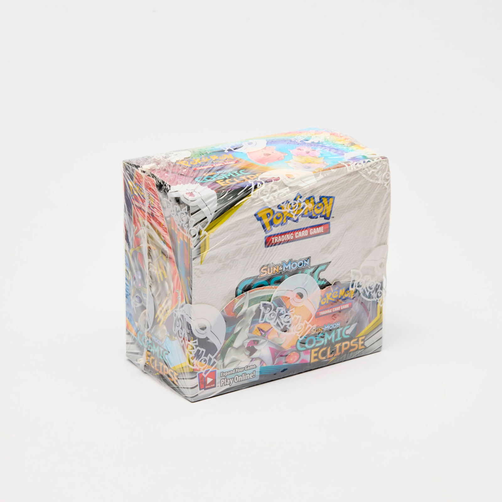 2019 Pokemon Sun & Moon Cosmic Eclipse Booster Box Factory Sealed: 2019 Pokemon Sun & Moon Cosmic Eclipse Booster Box Factory Sealed USA, 2019 Featuring cards from the Sun & Moon Cosmic Eclipse series and may include: 22/236 Charizard & Braixen GX, 212/236 Charizard