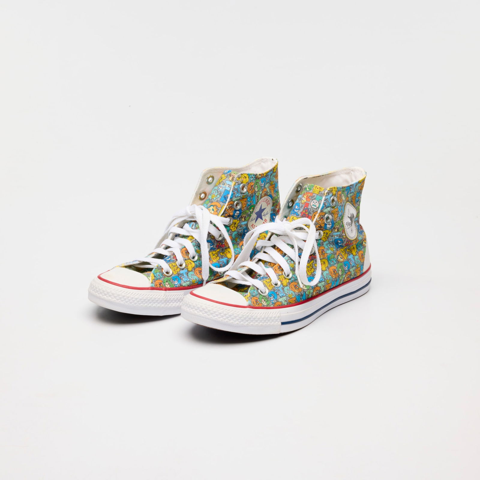 2021 Pokemon x Chuck Taylor Converse All-Star M7650 High-Top Sneakers Size 6.5 (1 of 3)