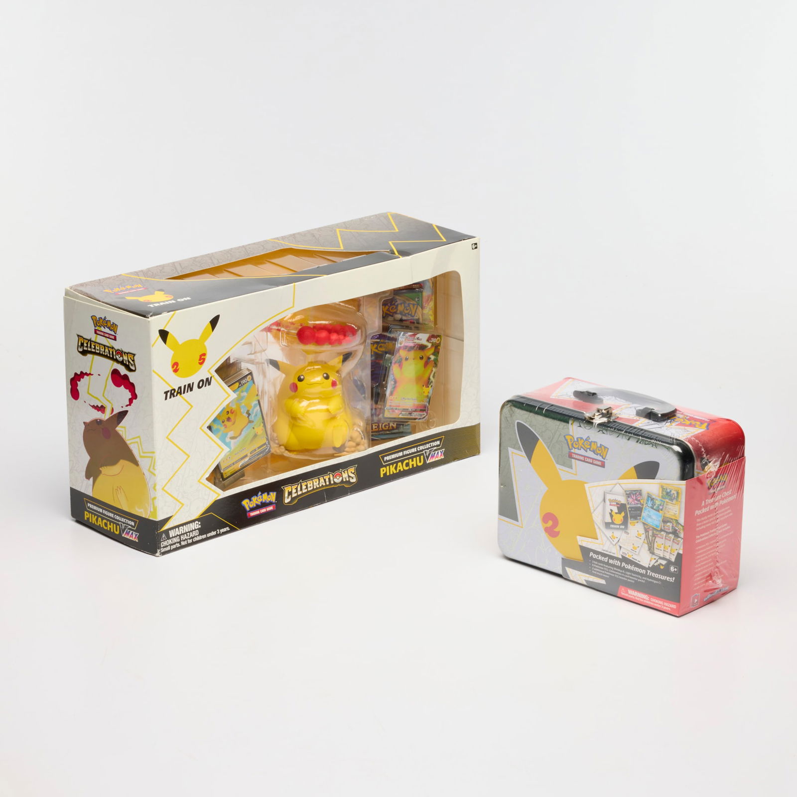 Pokemon Celebrations Pikachu VMAX Premium Figure Collection and Collector Chest Group Factory Sealed (1 of 2)
