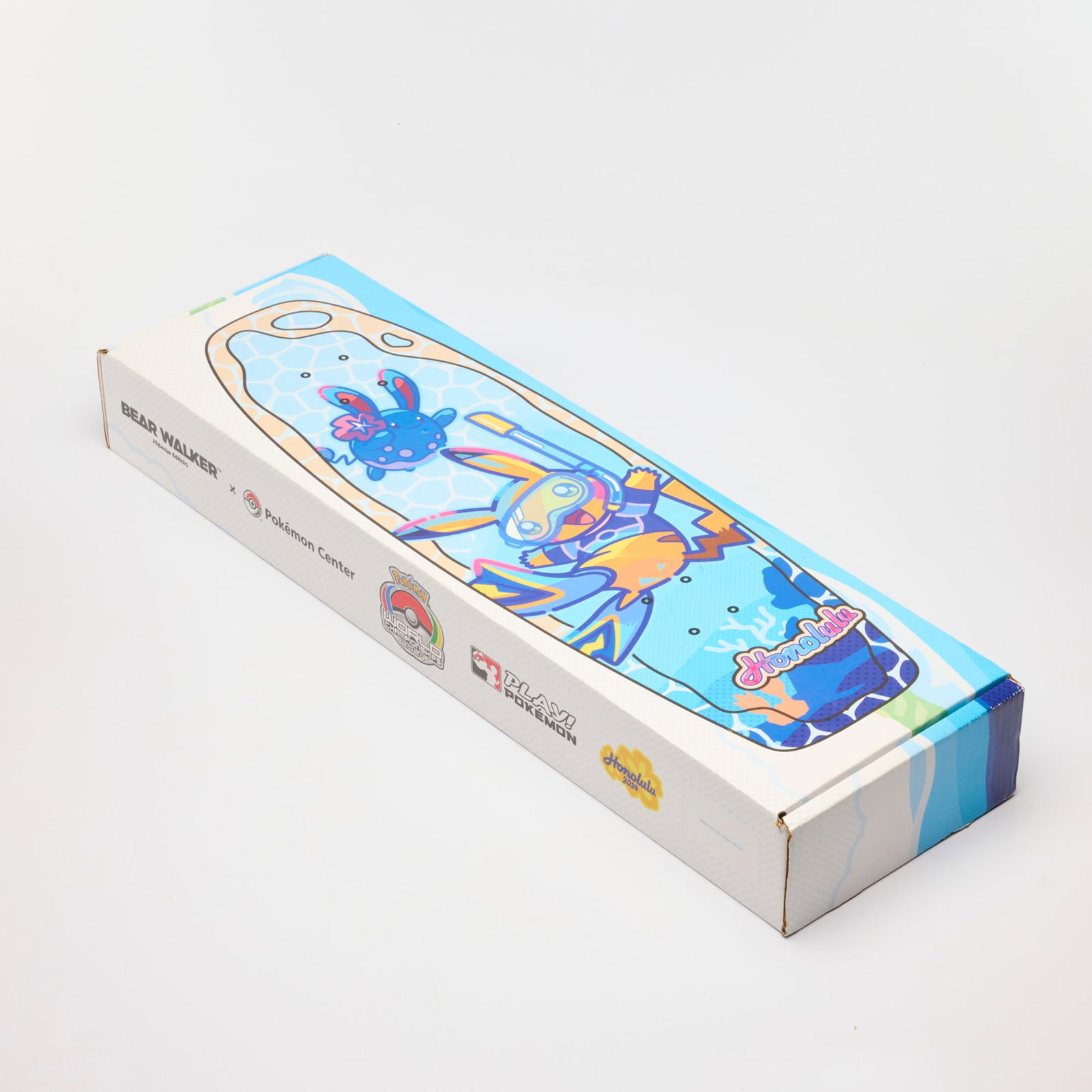 2024 Pokemon Center x Bear Walker Pikachu Honolulu Skateboard Factory Sealed (1 of 2)